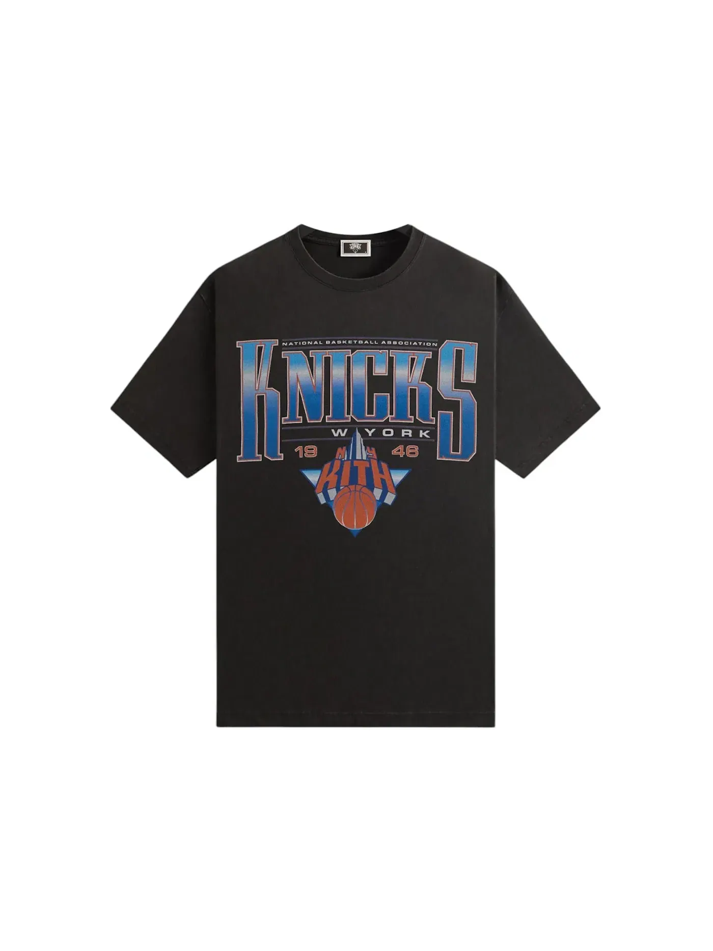 Мужская футболка с принтом Kith x New York Knicks Luster Vintage Tee Kith — изображение 1 из 2, черный