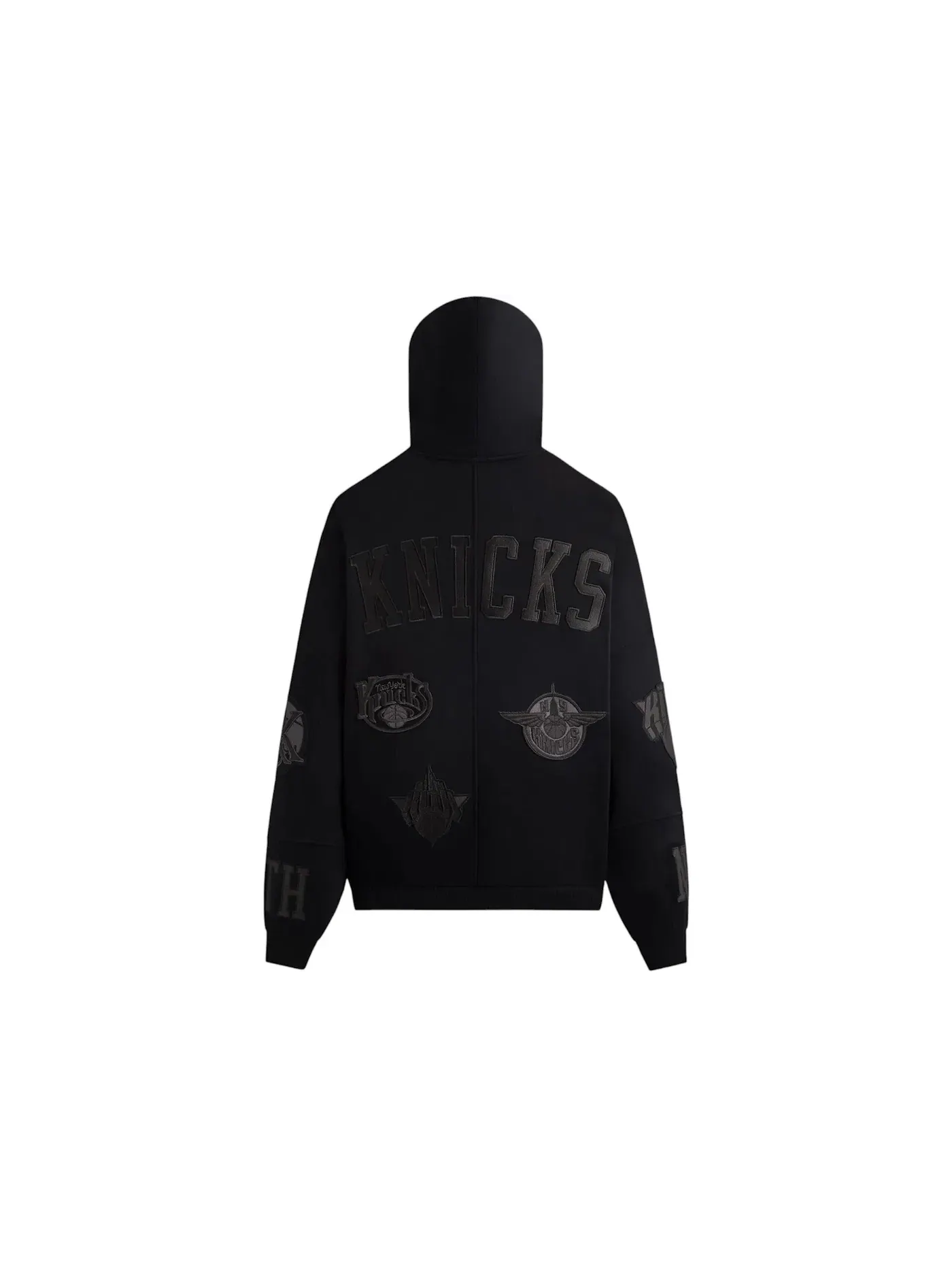 Мужской худи с принтом Kith x New York Knicks Mash Up Braxton Vintage Hoodie Kith — изображение 2 из 2, черный