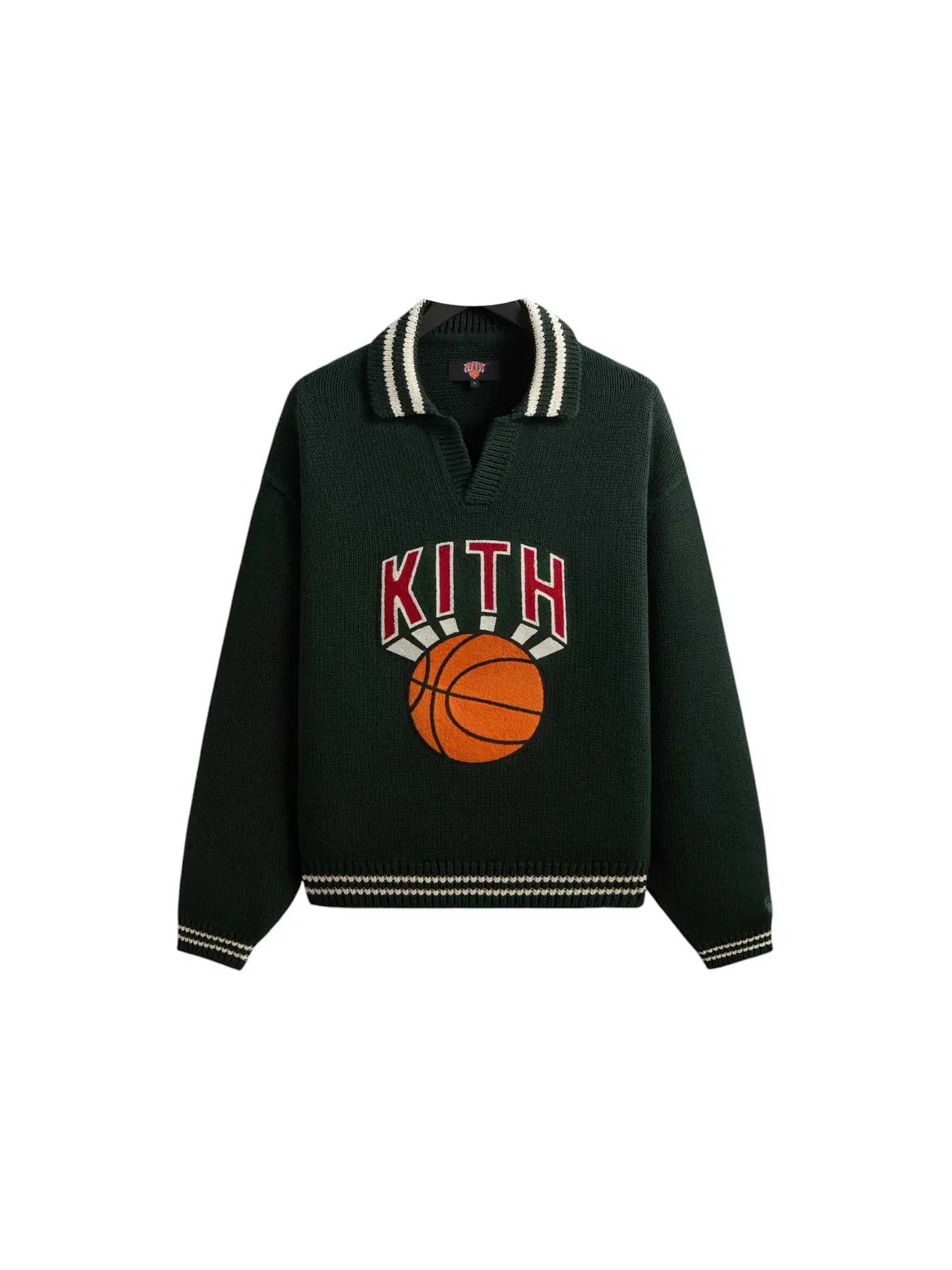Мужской свитер с принтом Kith x New York Knicks Nelson Rugby Sweater Stadium, Stadium — изображение 1 из 2