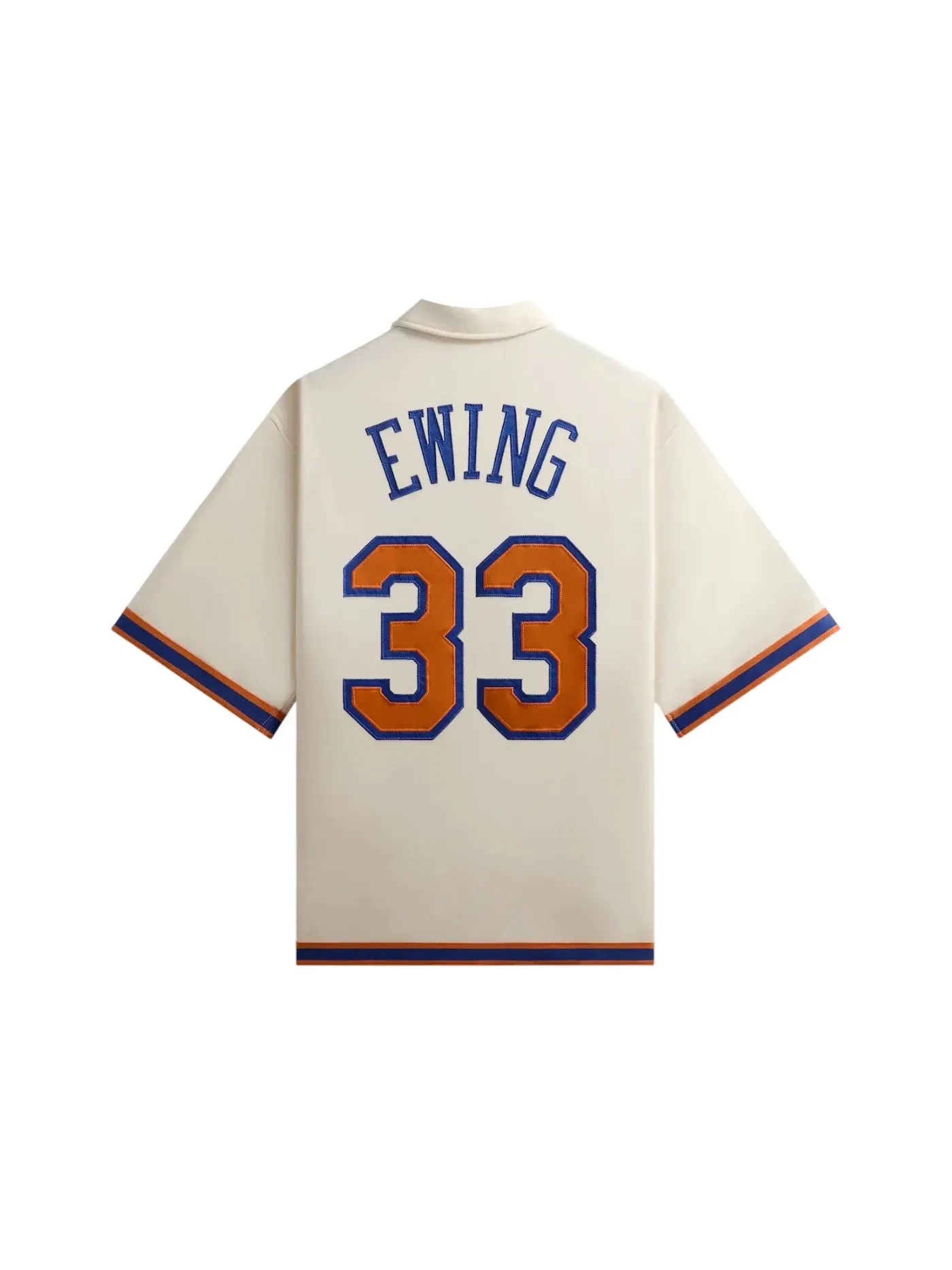 Мужская рубашка с принтом Kith x New York Knicks Patrick Ewing Woodpoint Shirt, Sandrift — изображение 2 из 2