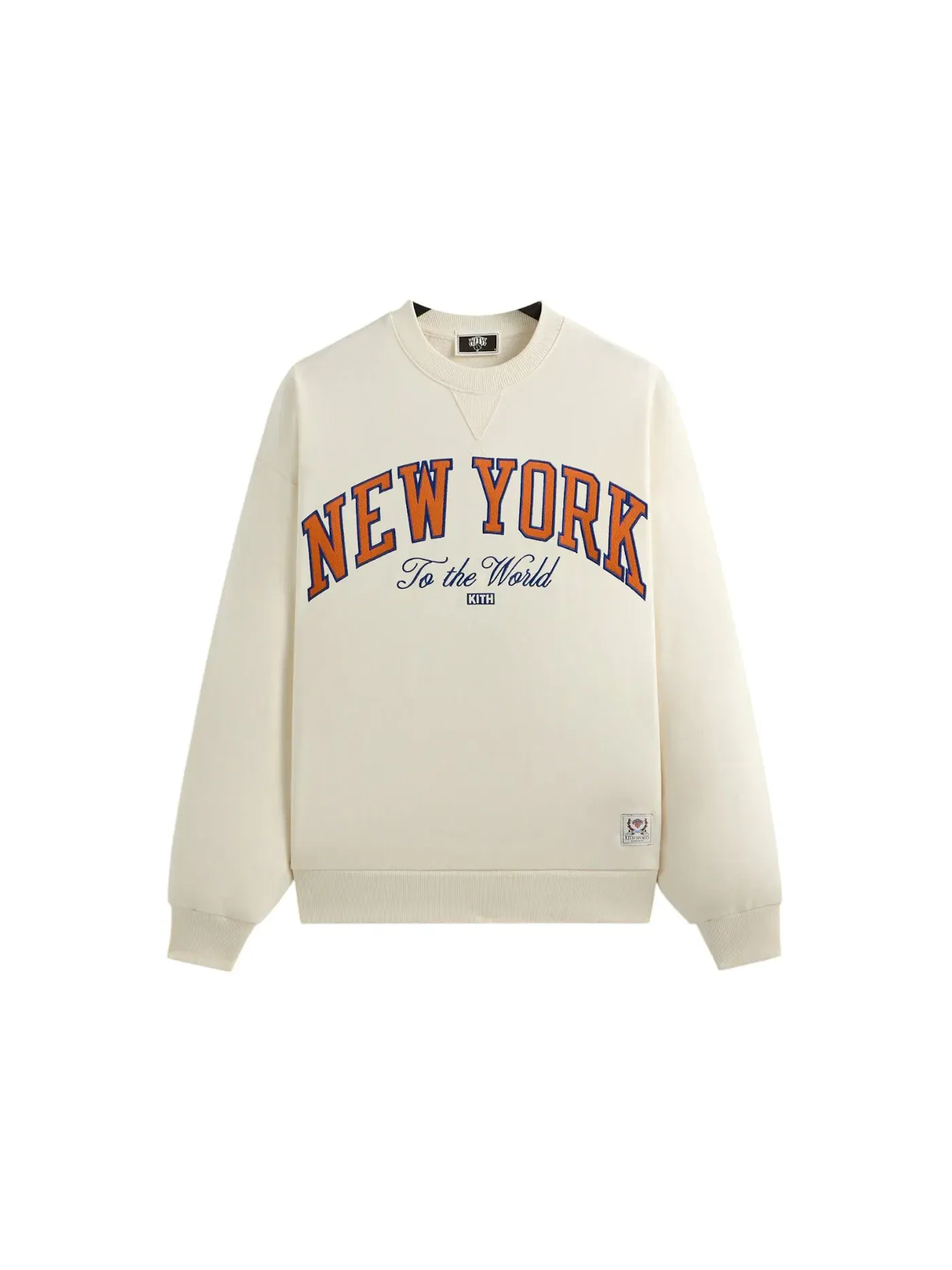 Мужской свитшот Kith x New York Knicks Vintage Nelson Crewneck, Sandrift — изображение 1 из 2