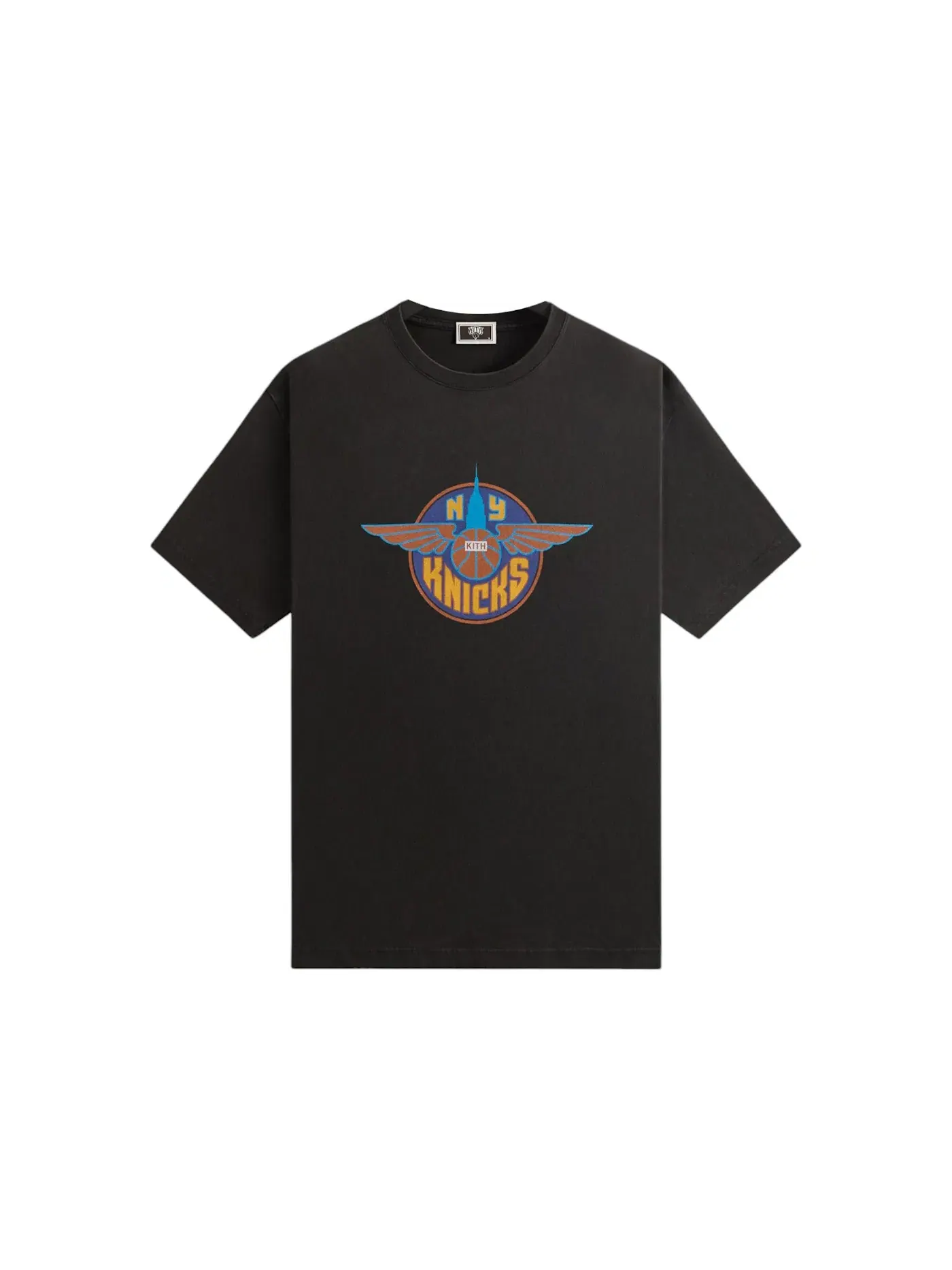Мужская футболка с принтом Kith x New York Knicks Wingman Vintage Tee Kith — изображение 1 из 2, черный