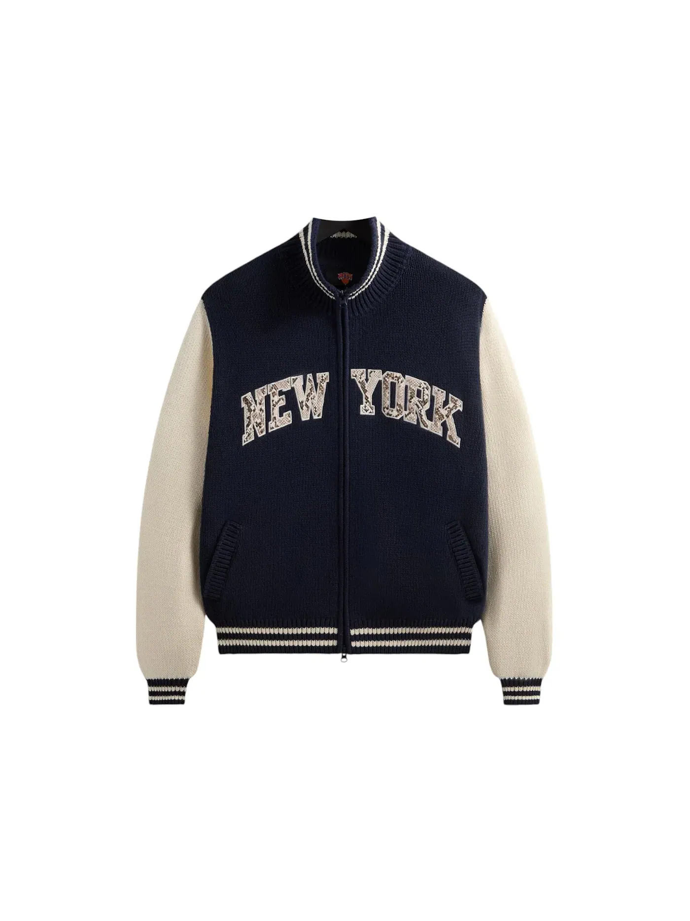 Мужской свитер с длинным рукавом Kith x New York Knicks Wyona Full Zip Sweater — изображение 1 из 1, ночной