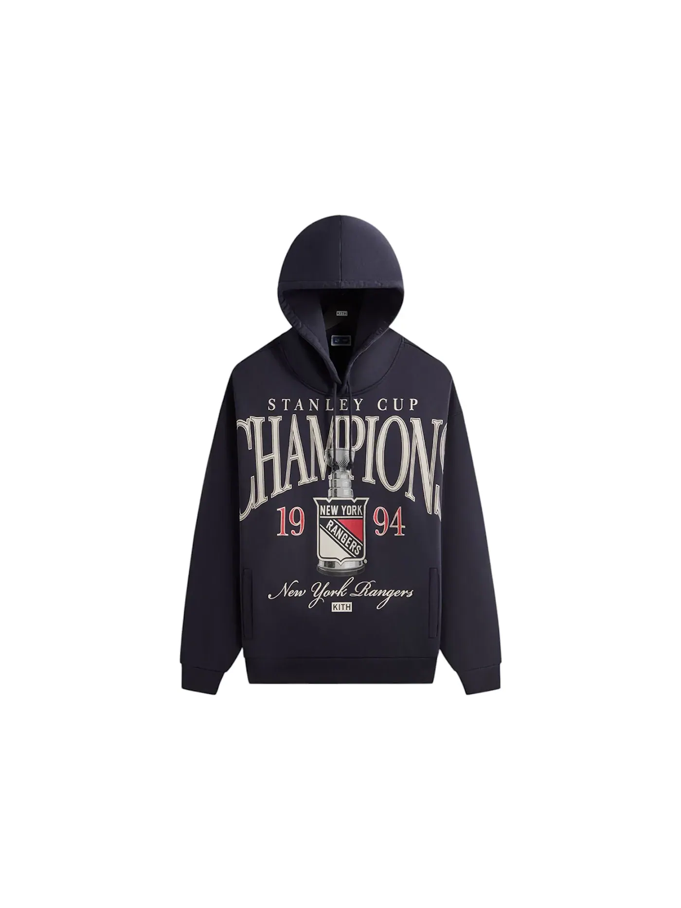 Мужская худи с принтом Kith x New York Rangers Champions Nelson Hoodie — изображение 1 из 2, чернильный