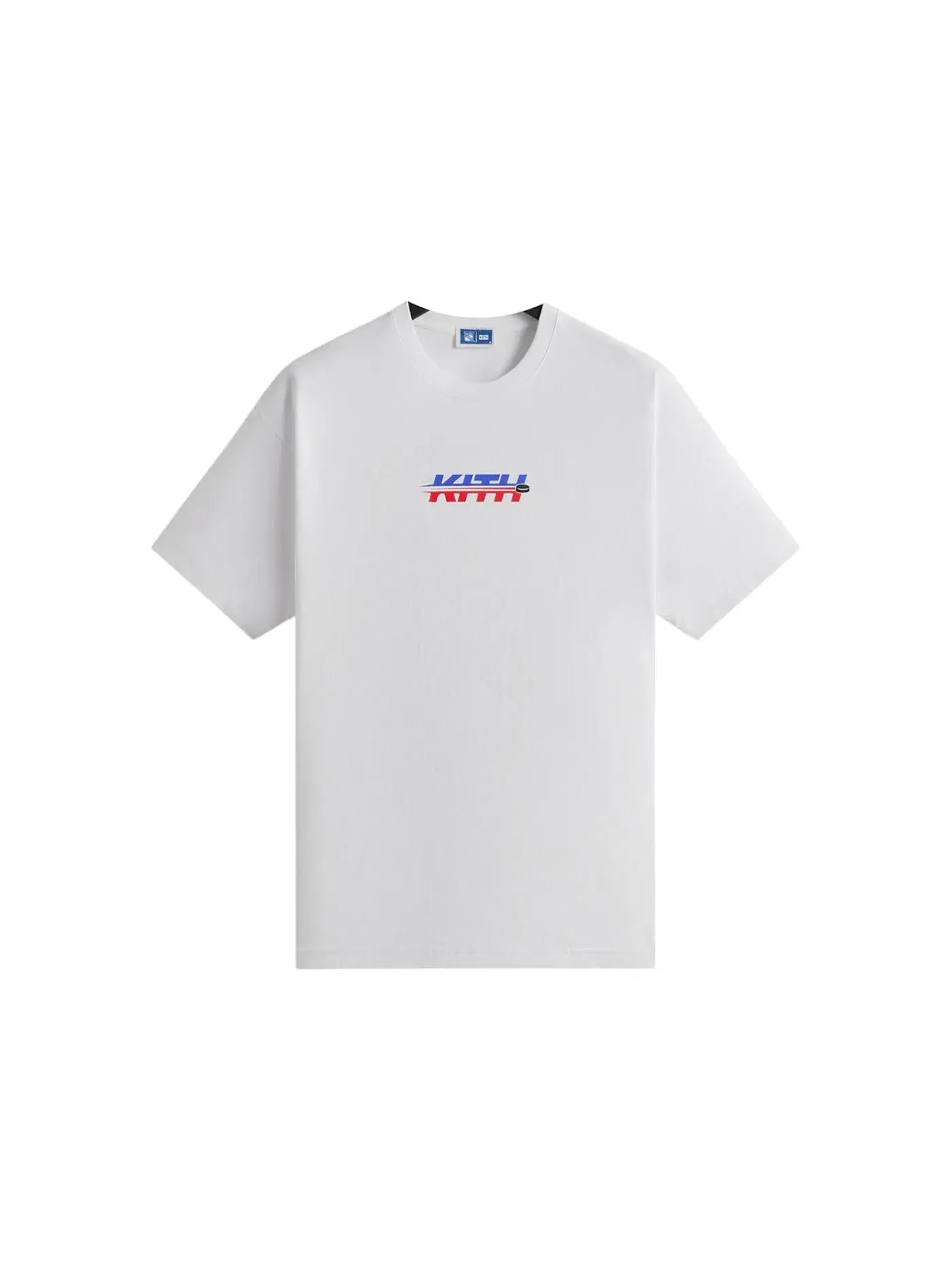 Мужская футболка с принтом Kith x New York Rangers Hat Trick Vintage Tee — изображение 1 из 2, белый
