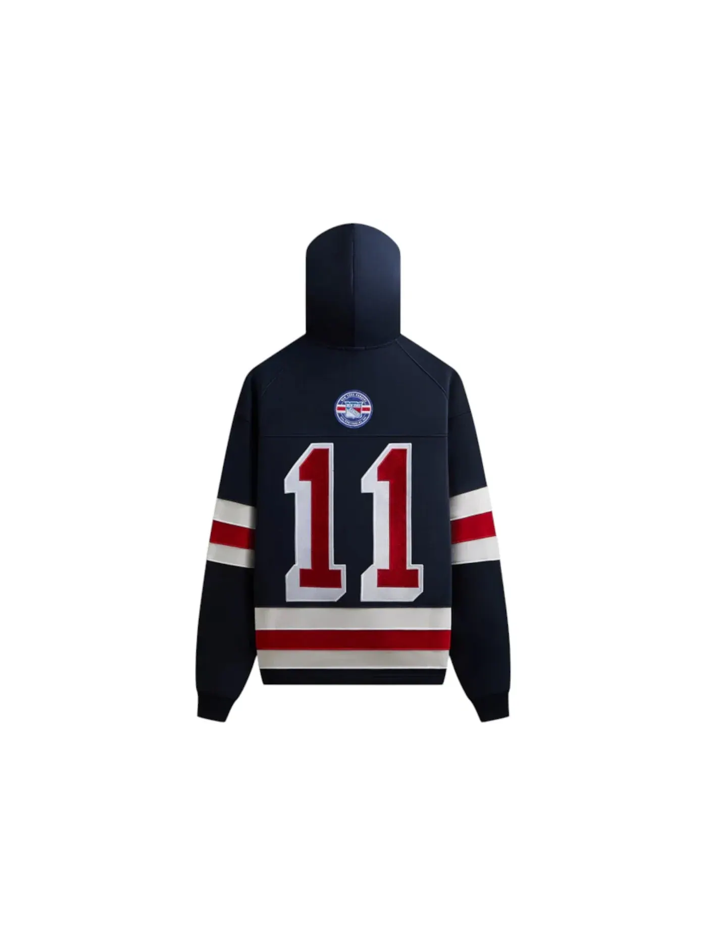 Мужская худи с принтом Kith x New York Rangers Retro Delk Hoodie Nocturnal Kith — изображение 2 из 2, ночной