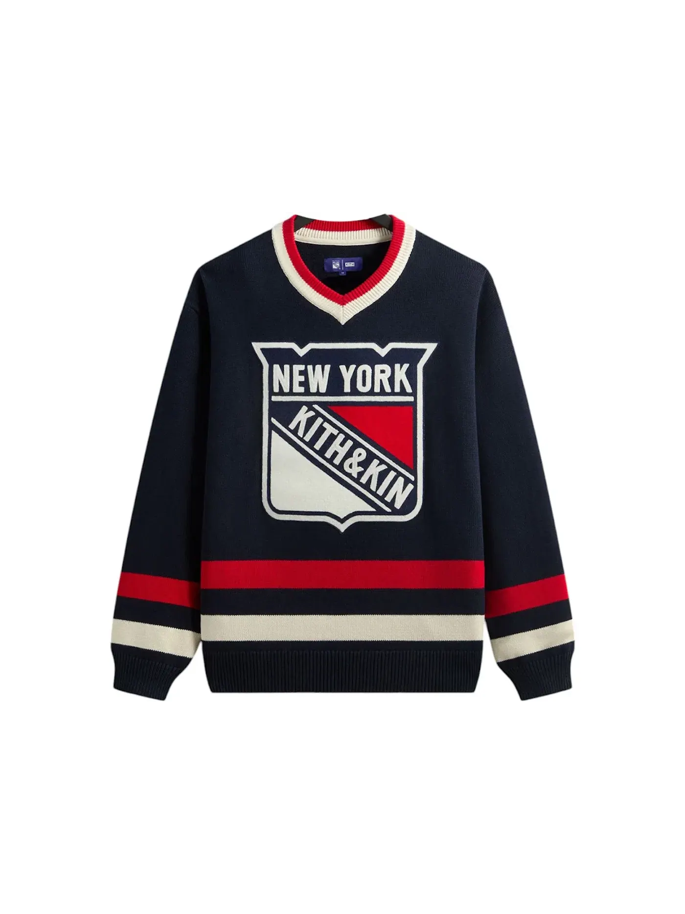 Мужской свитер с V-образным вырезом Kith x New York Rangers Lewis Nocturnal — изображение 1 из 2