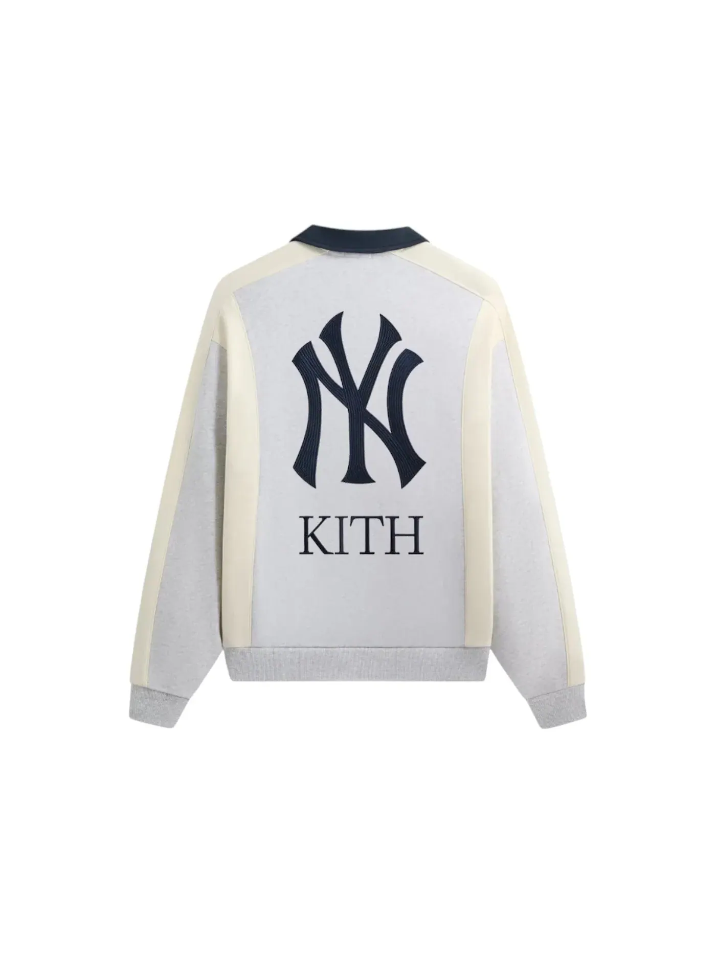 Мужская рубашка-регби с панелями Kith x New York Yankees Rugby — изображение 2 из 2, светлый серый