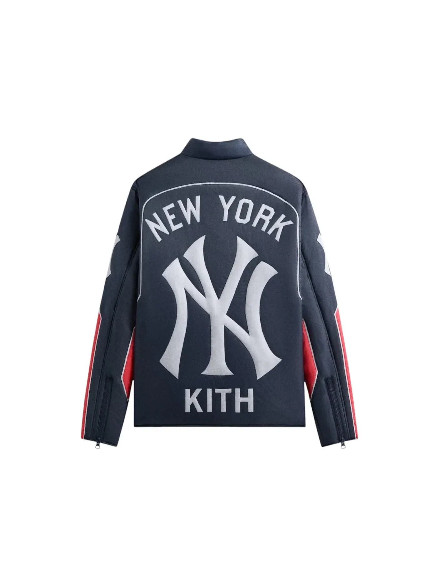 Мужская куртка-рубашка с принтом Kith x New York Yankees Zip Brixton Puffed Shirt Jacket Kith — изображение 2 из 2, ночной