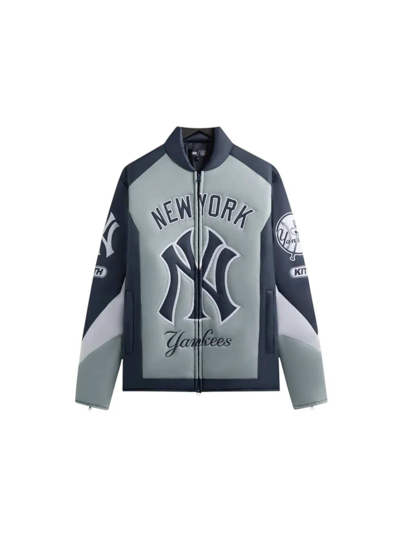 Мужская куртка-рубашка с наполнением Kith x New York Yankees Zip Brixton Puffed Shirt Jacket Kith, Statue