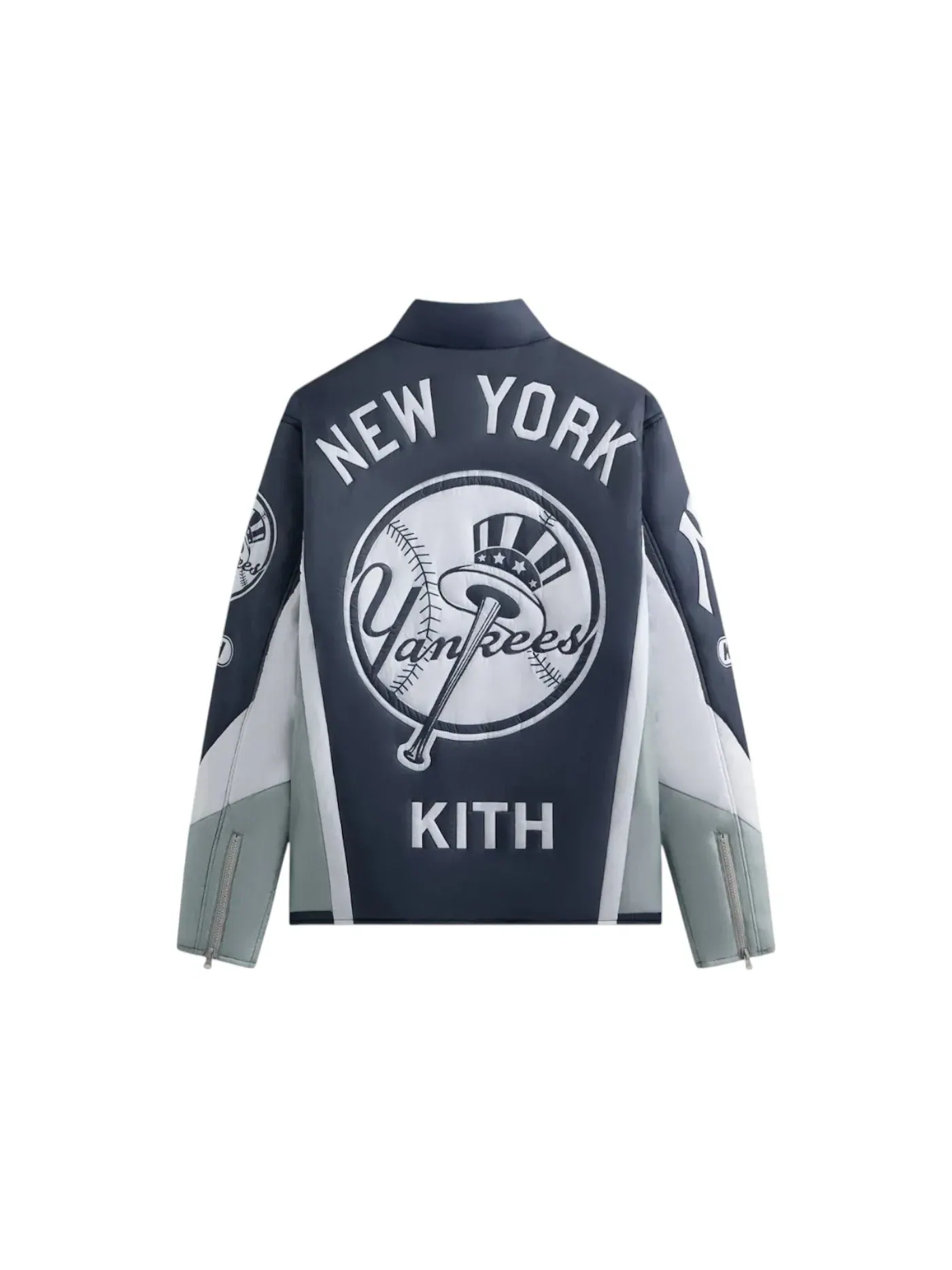 Мужская куртка-рубашка с наполнением Kith x New York Yankees Zip Brixton Puffed Shirt Jacket Kith, Statue
