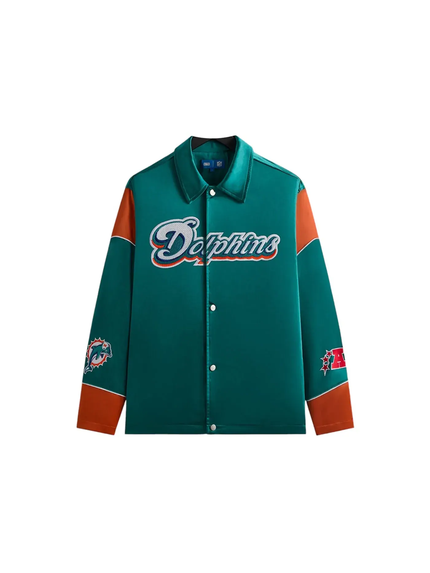 Мужская куртка из коллекции Kith x NFL 47 Dolphins Kieran Coaches Jacket Center Kith, Center — изображение 1 из 2