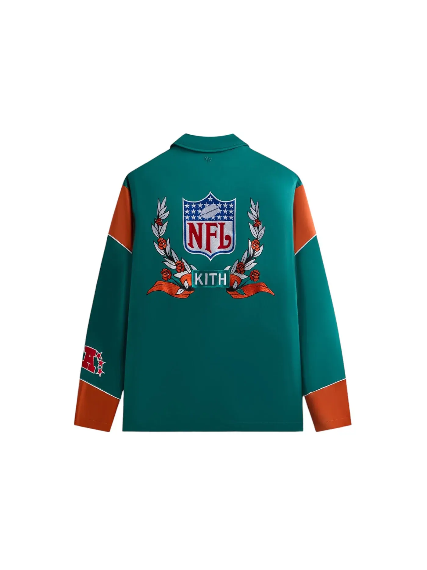 Мужская куртка из коллекции Kith x NFL 47 Dolphins Kieran Coaches Jacket Center Kith, Center — изображение 2 из 2