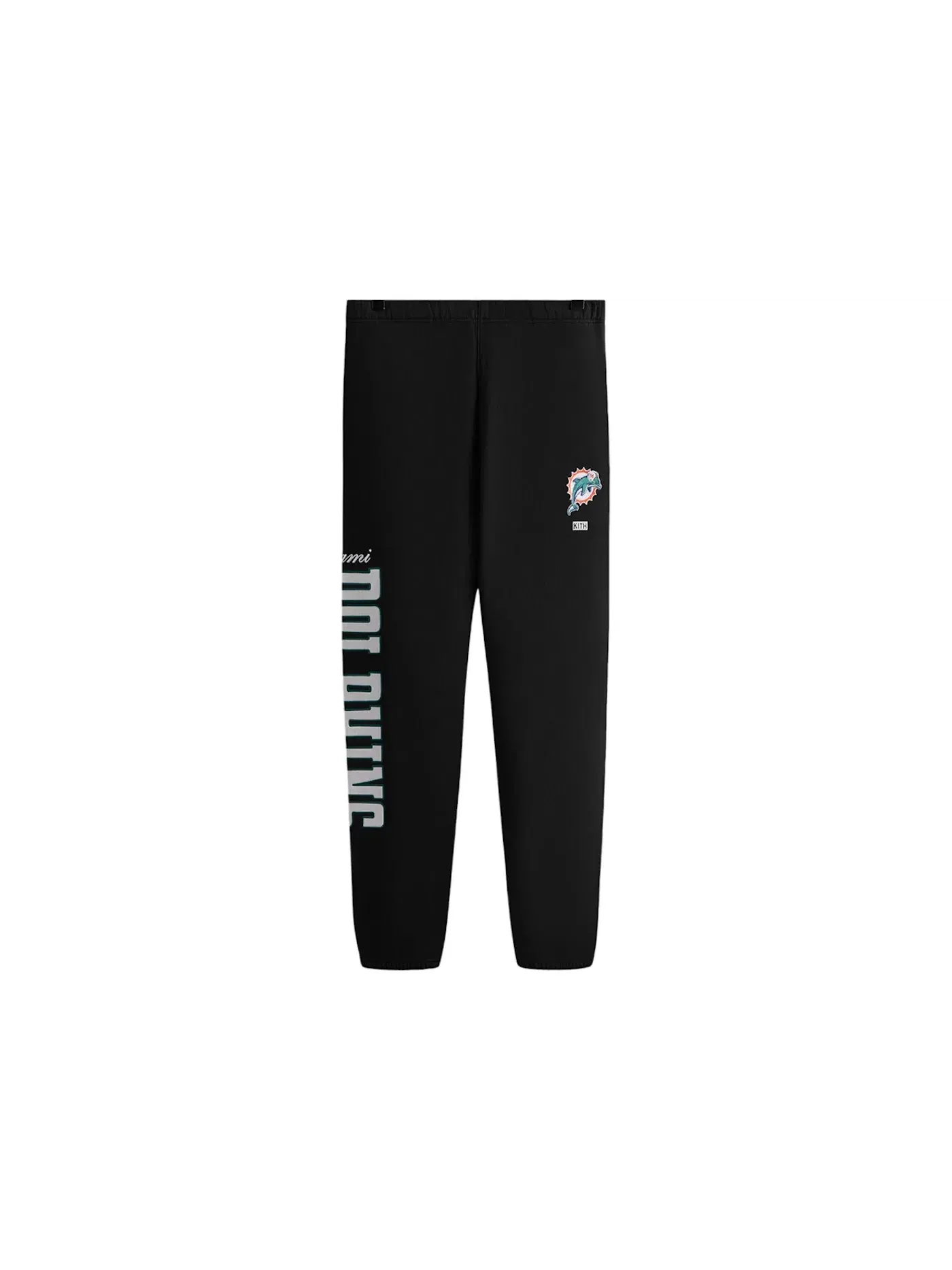 Мужские спортивные штаны с принтом Kith x NFL 47 Dolphins Nelson Sweatpant Kith — изображение 1 из 2, черный