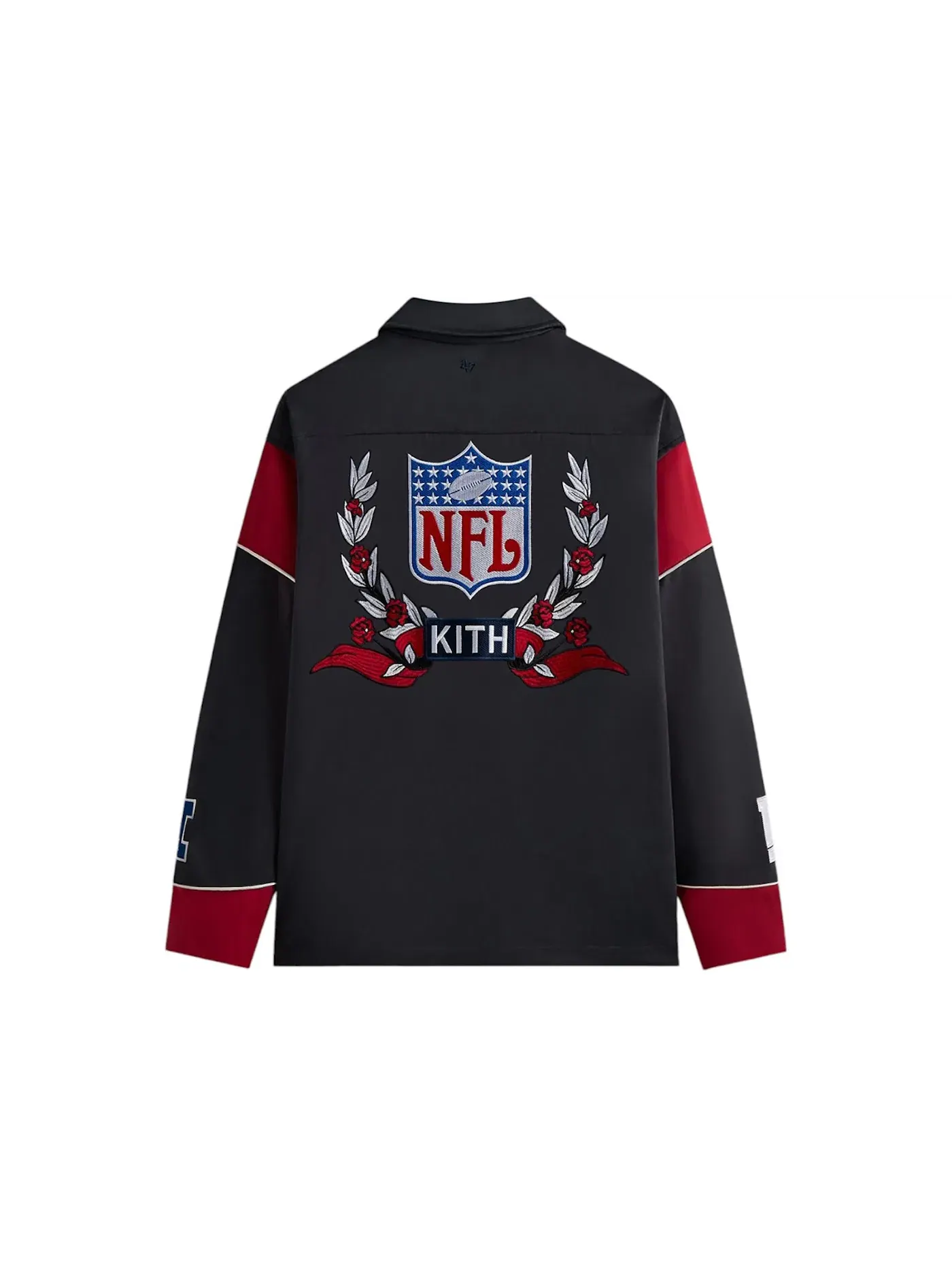 Мужская куртка с принтом Kith x NFL 47 Giants Kieran Coaches Jacket Kith — изображение 2 из 2, ночной