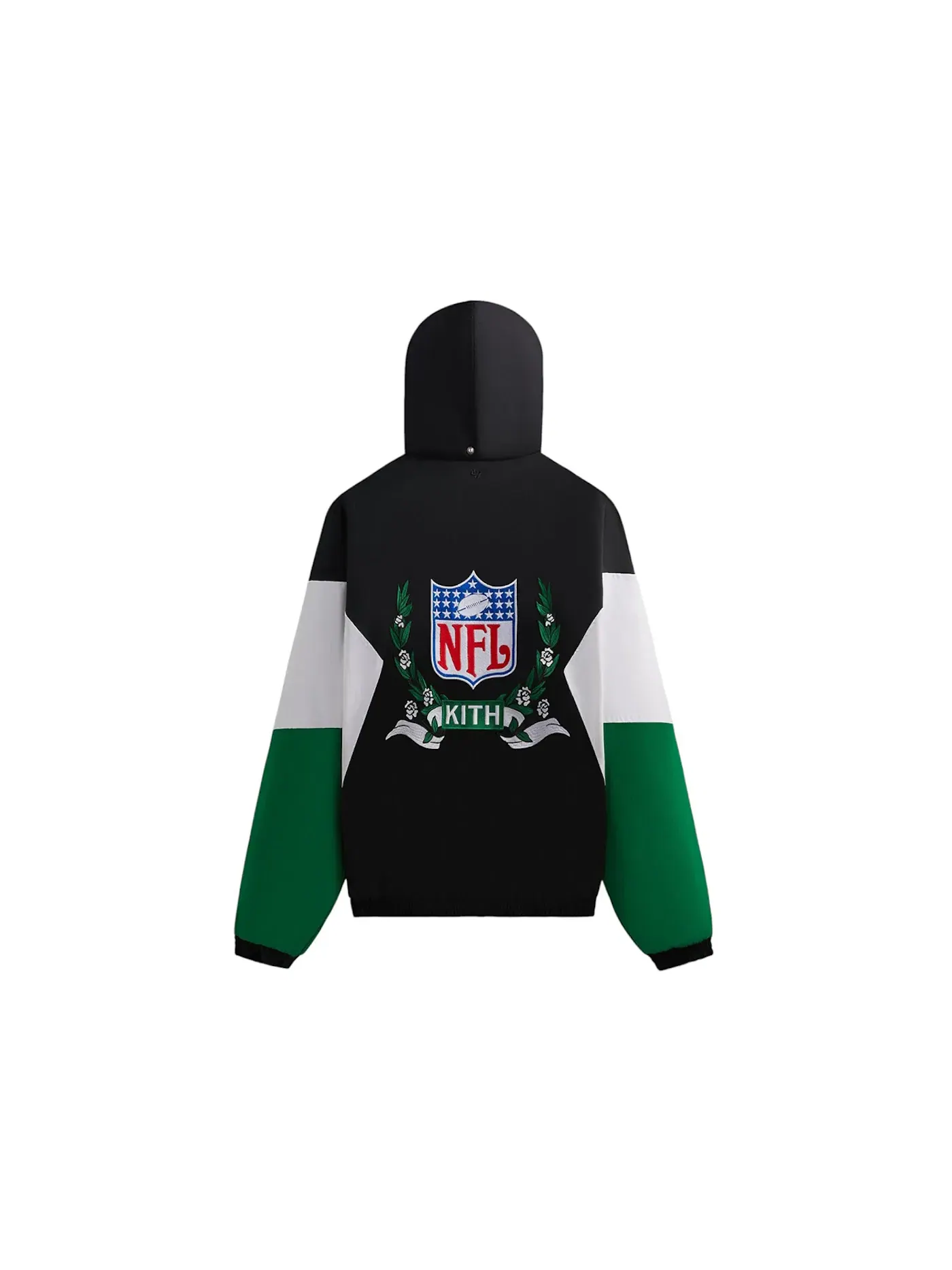 Мужская куртка-анарак с капюшоном Kith x NFL 47 Jets Quarter Zip Anorak With Hood Kith — изображение 2 из 2, черный