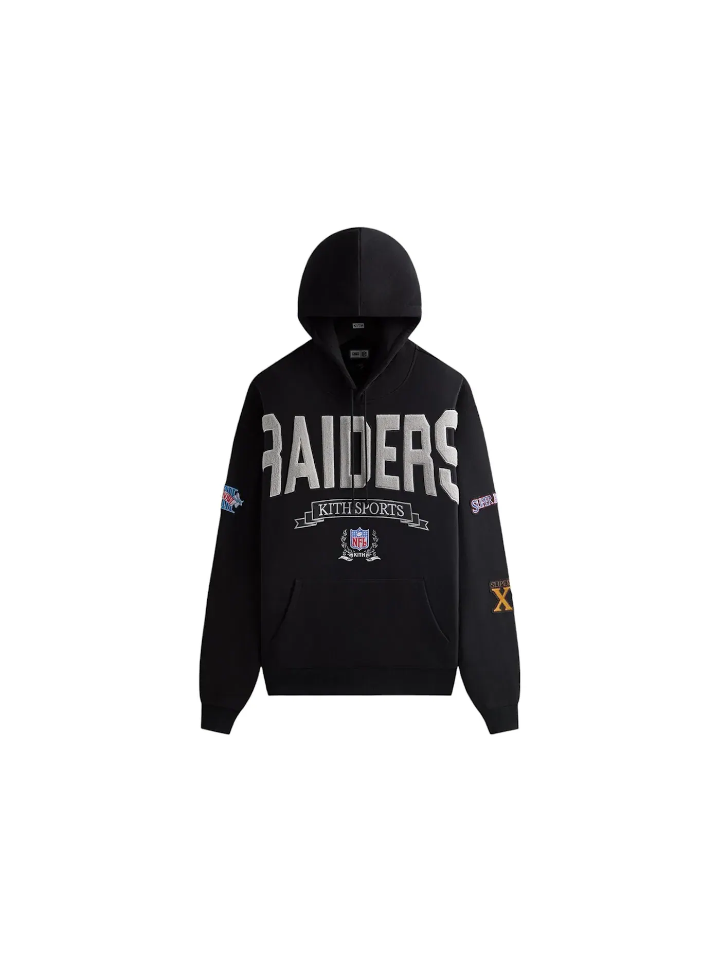 Мужская худи Kith x NFL 47 Raiders Nelson Hoodie — изображение 1 из 2, черный