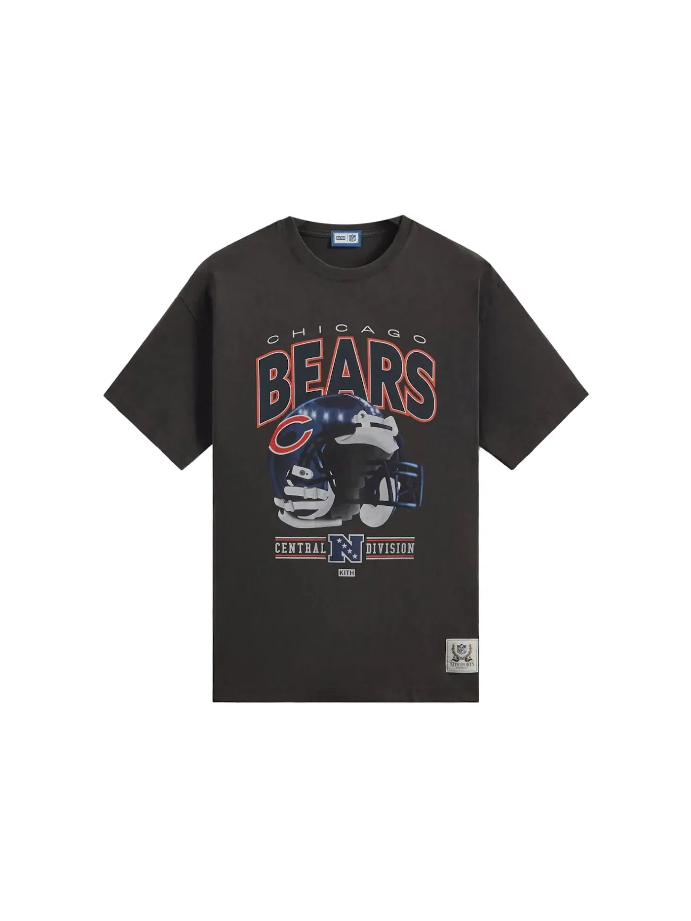 Мужская футболка с принтом Kith x NFL Bears Vintage Tee Kith — изображение 1 из 2, черный
