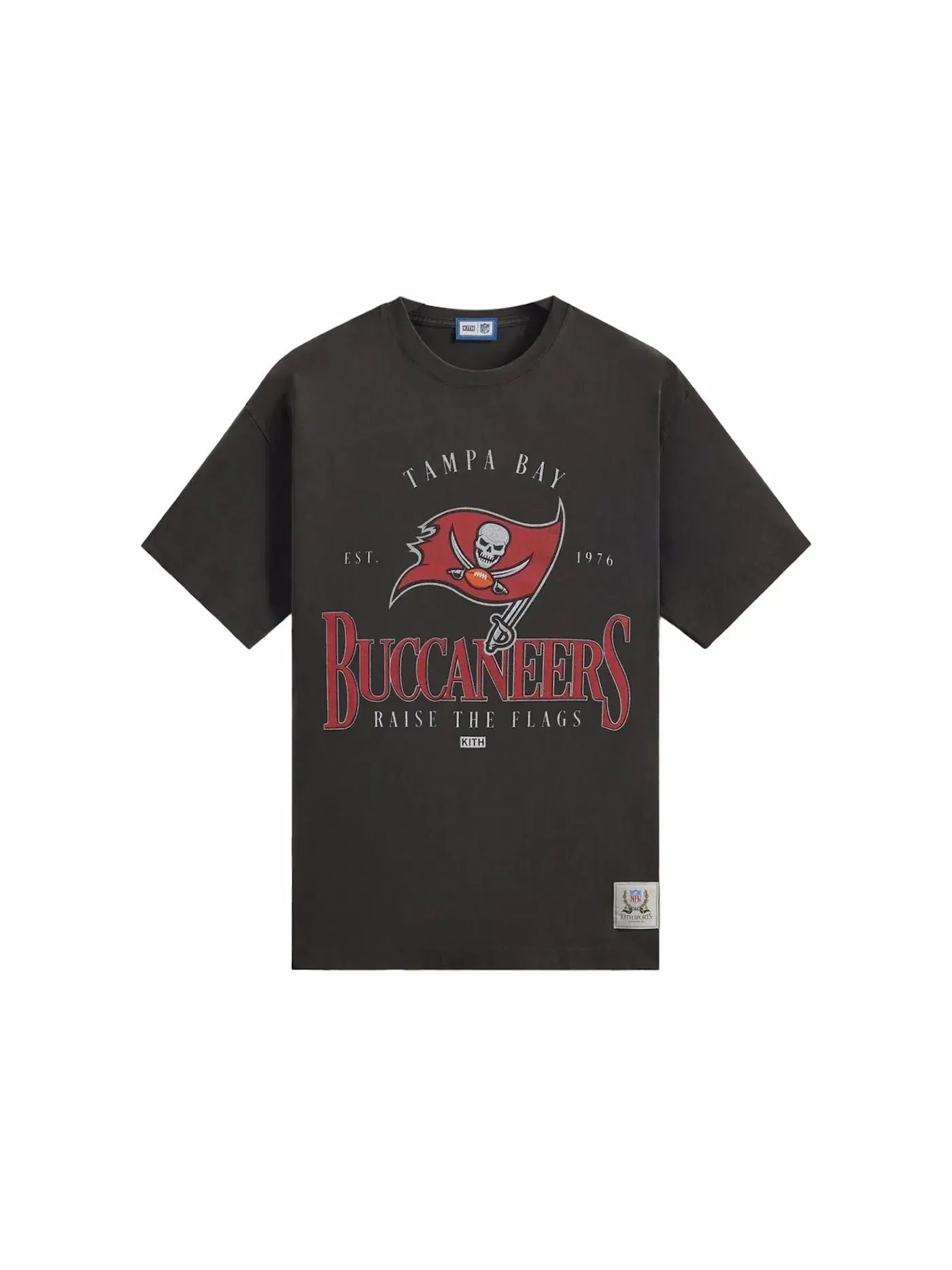 Мужская футболка с принтом Kith x NFL Buccaneers Vintage Tee — изображение 1 из 2, черный