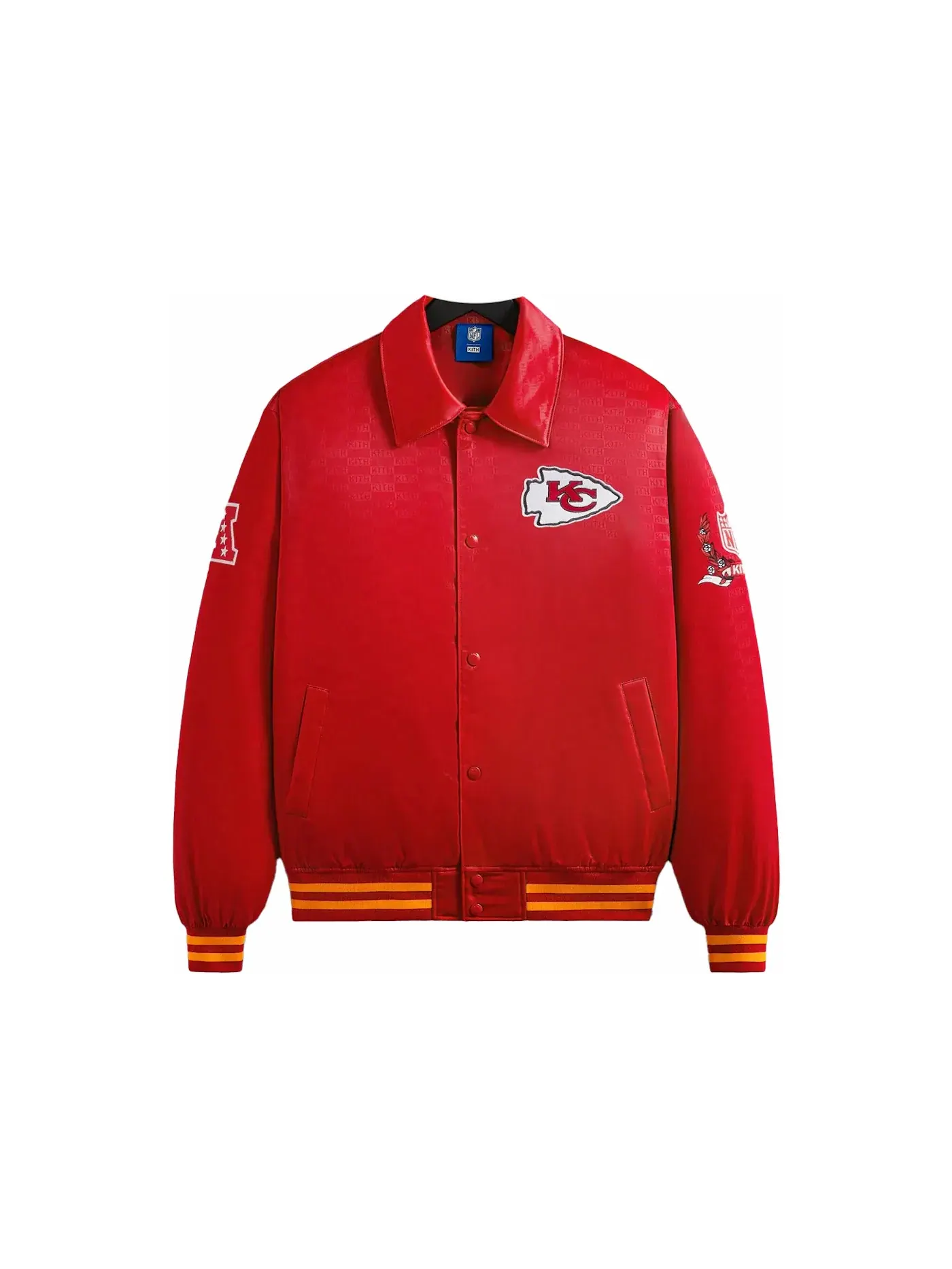 Мужская куртка-бомбер из сатина с принтом Kith x NFL Chiefs Race — изображение 1 из 2
