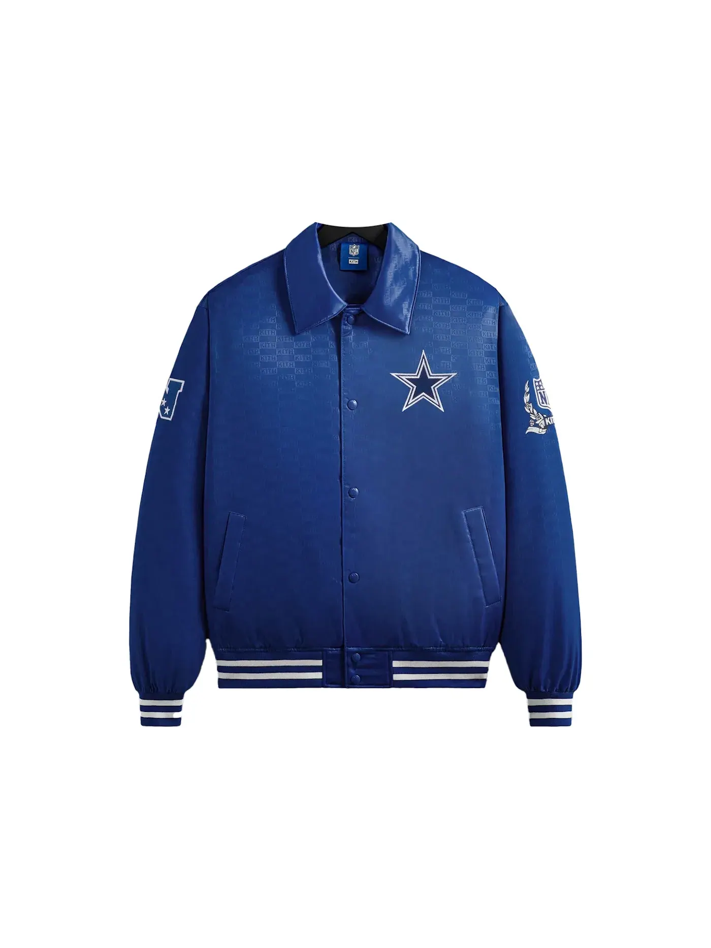 Мужская куртка-бомбер из сатина с принтом Kith x NFL Cowboys, Action — изображение 1 из 2