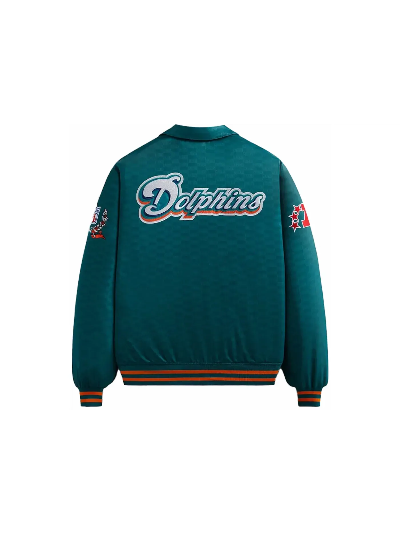 Мужская куртка-бомбер из сатина с принтом Kith x NFL Dolphins Center, Center — изображение 2 из 2