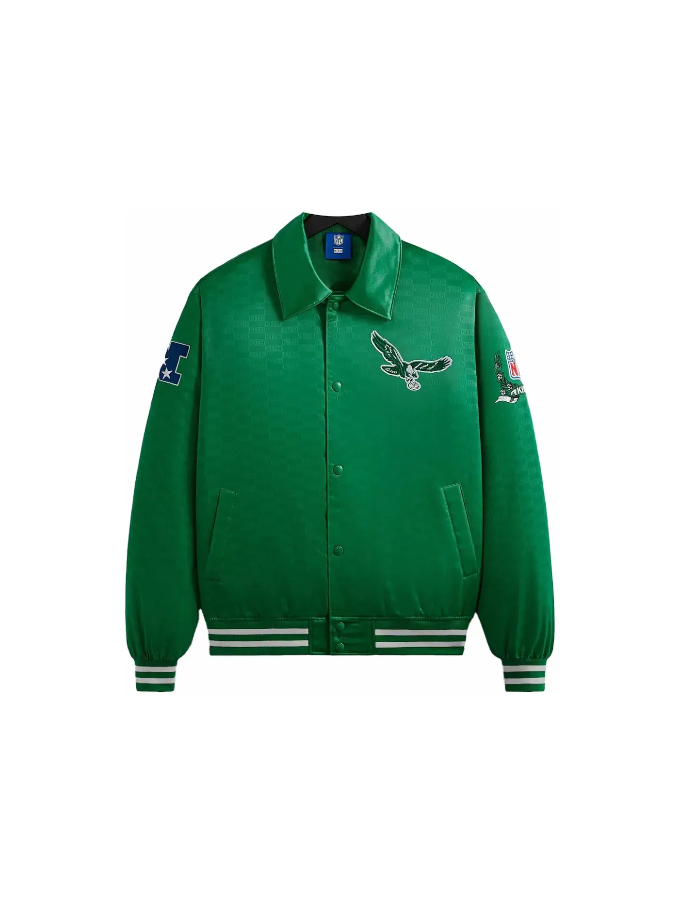 Мужская куртка-бомбер из сатина с принтом Kith x NFL Eagles Parrot — изображение 1 из 2