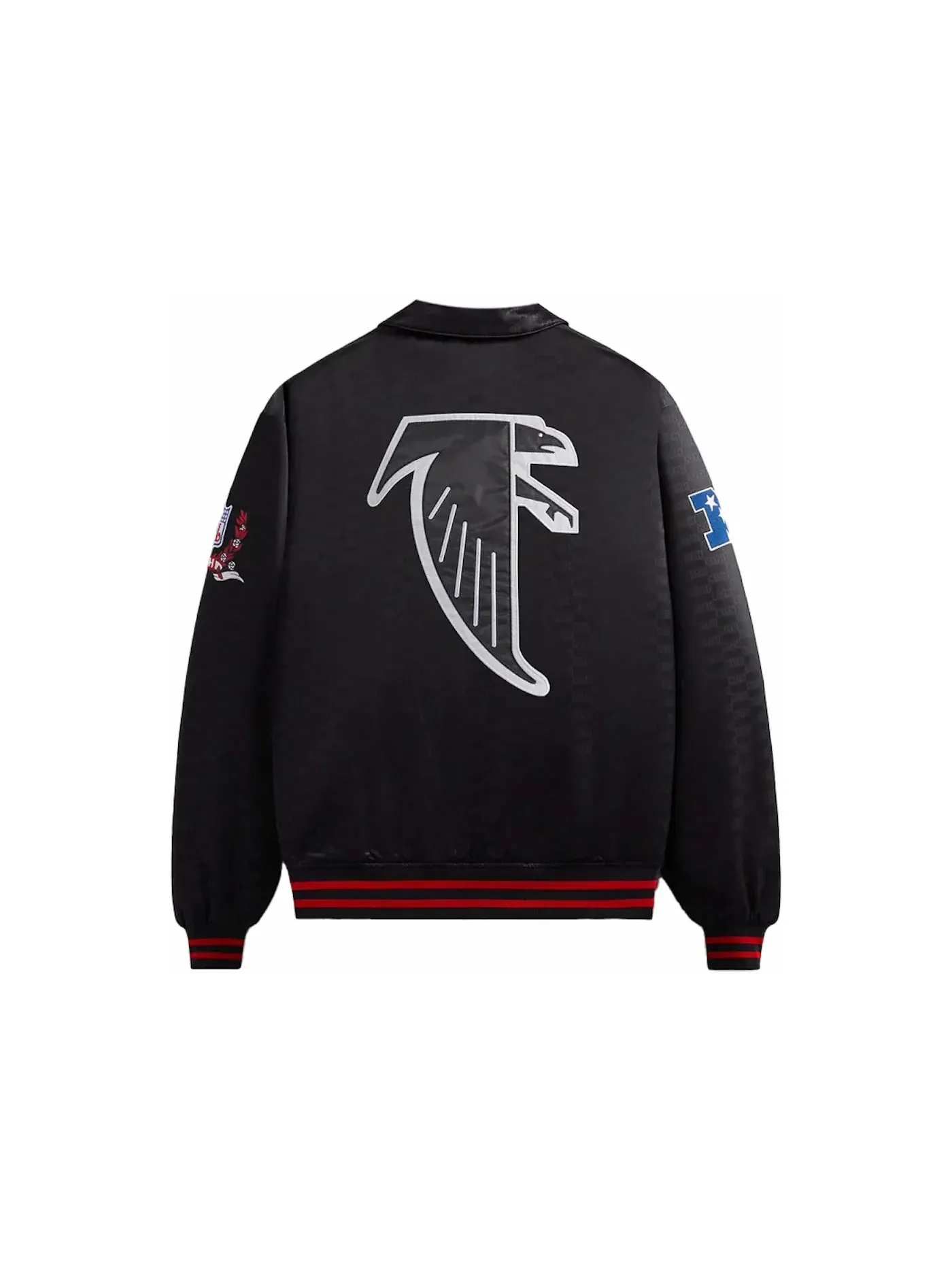 Мужская куртка-бомбер из сатина с принтом Kith x NFL Falcons — изображение 2 из 2, черный