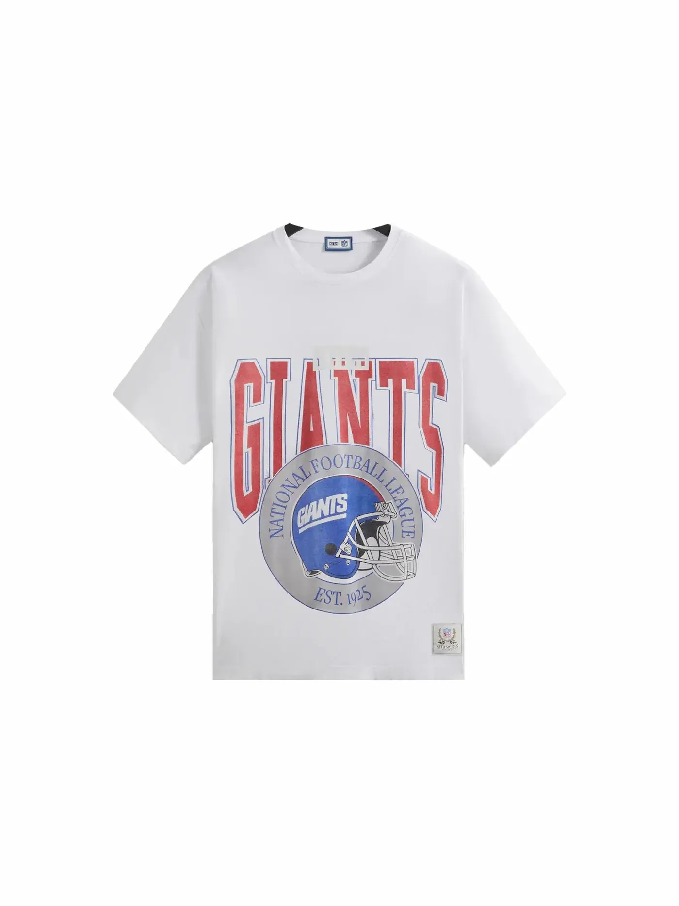 Мужская футболка с принтом Kith x NFL Giants 1925 Vintage Tee Kith — изображение 1 из 1, белый