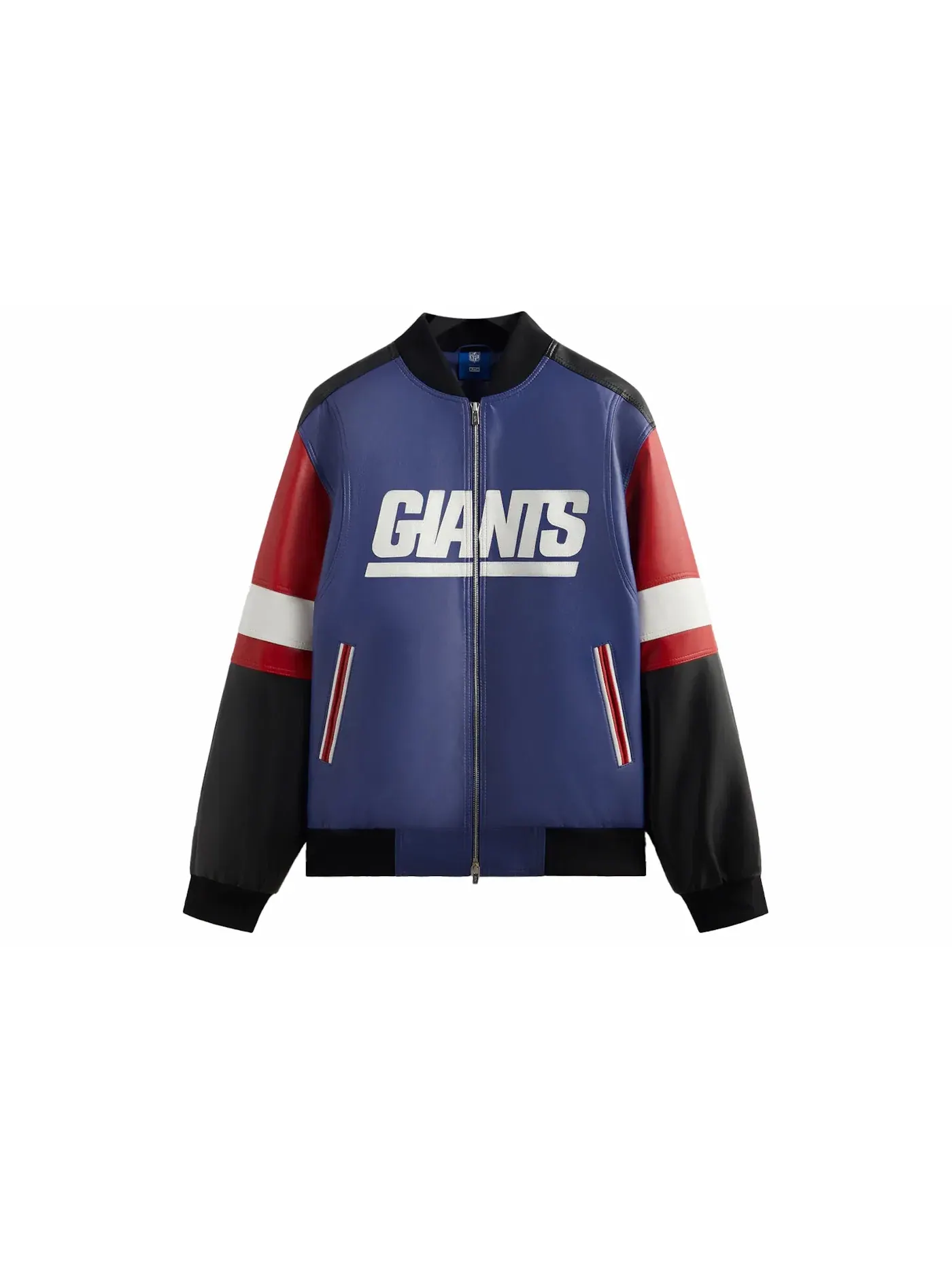 Мужская кожаная куртка с принтом Kith x NFL Giants Jacket, Current — изображение 1 из 2