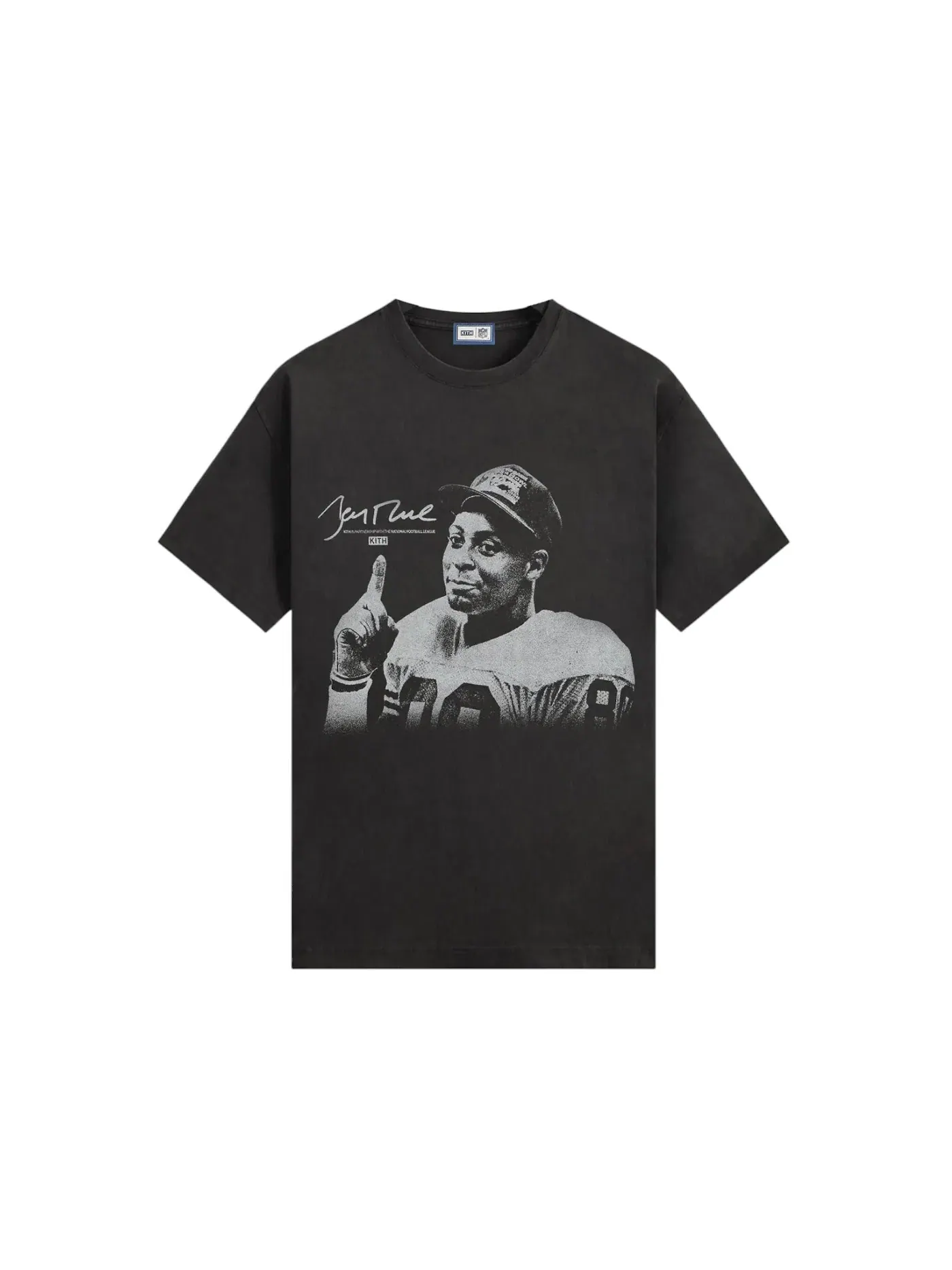 Мужская футболка с принтом Jerry Rice Vintage Jones Kith — изображение 1 из 2, черный