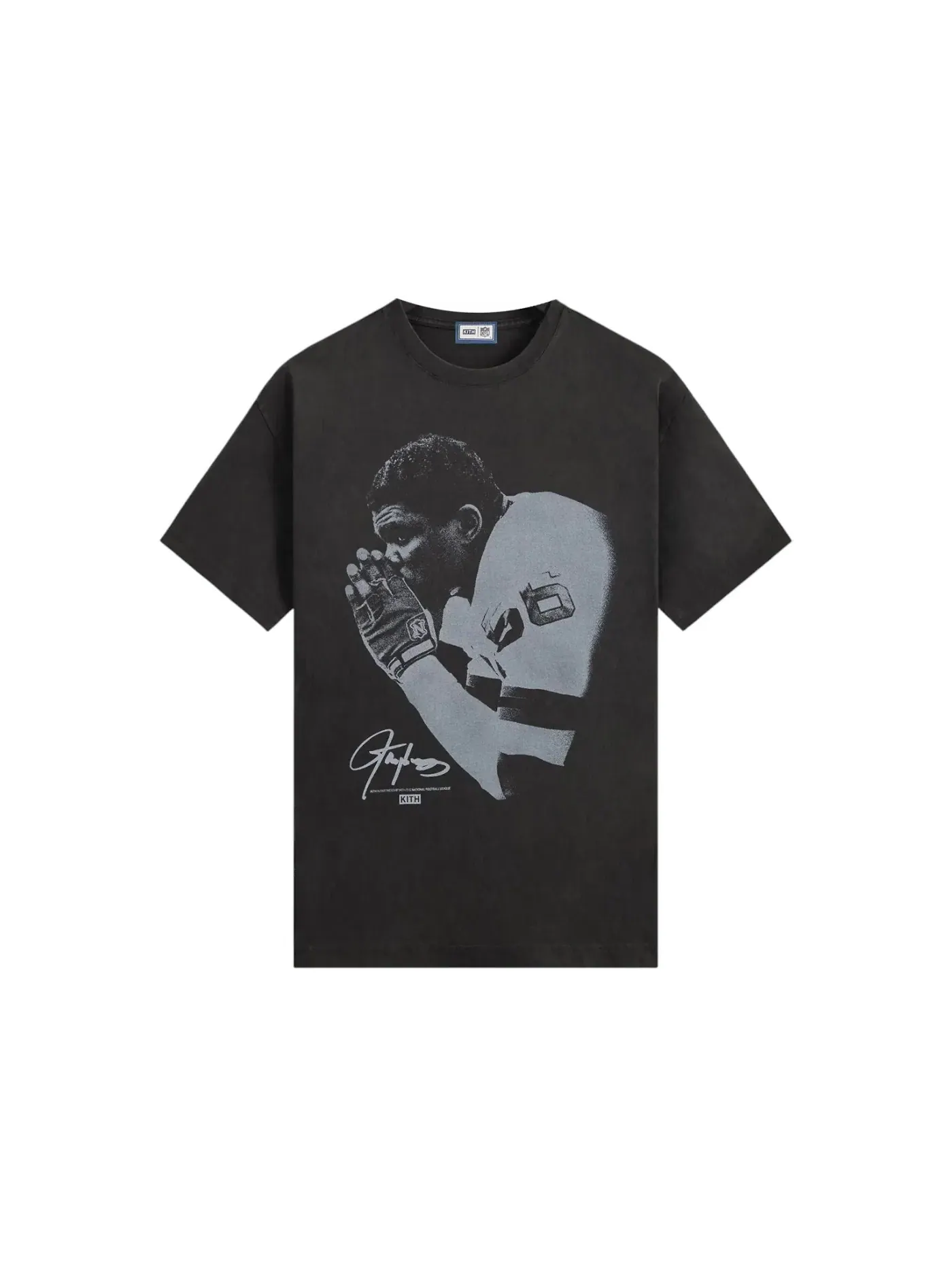 Мужская футболка с принтом Kith x NFL Lawrence Taylor Vintage Jones Tee Kith — изображение 1 из 2, черный