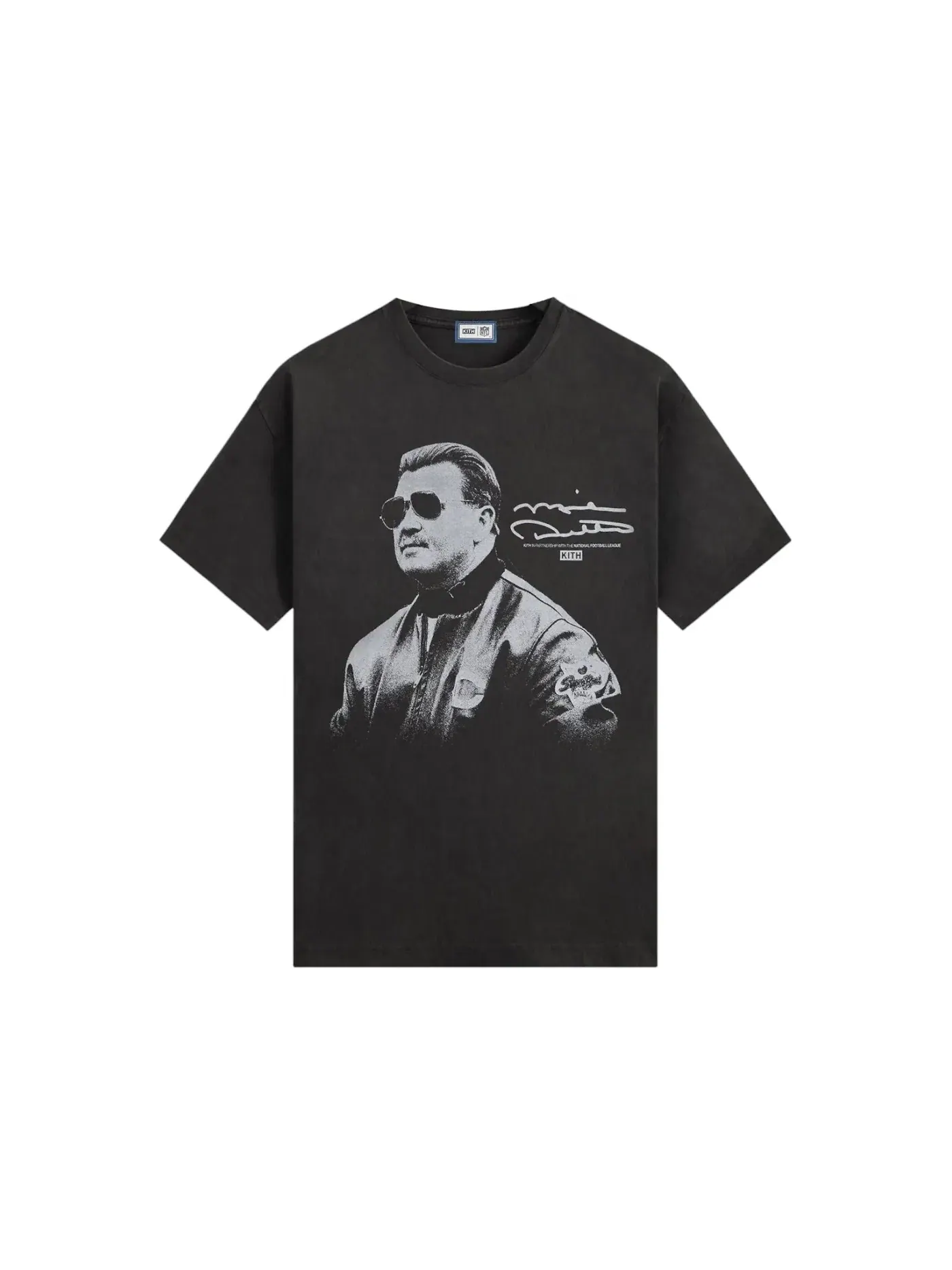Мужская футболка с принтом Kith x NFL Mike Ditka Vintage Jones Tee Kith — изображение 1 из 2, черный