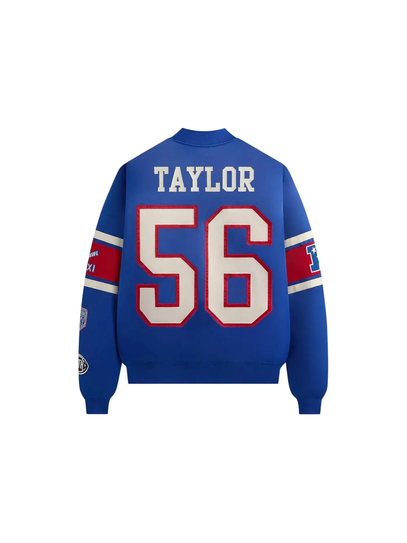 Мужская куртка-бомбер из сатина Kith x NFL New York Giants Satin Bomber Jacket, Current — изображение 2 из 2