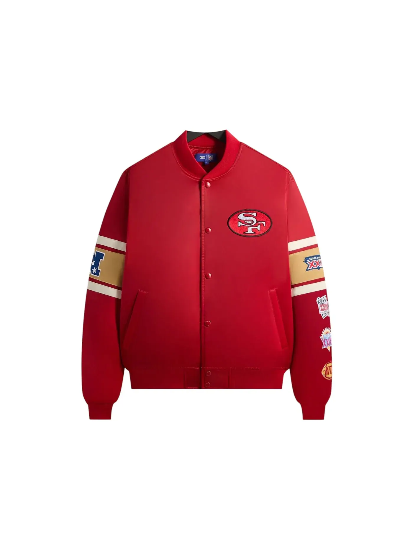 Мужская куртка-бомбер из сатина Kith x NFL San Francisco 49ers, Present — изображение 1 из 2