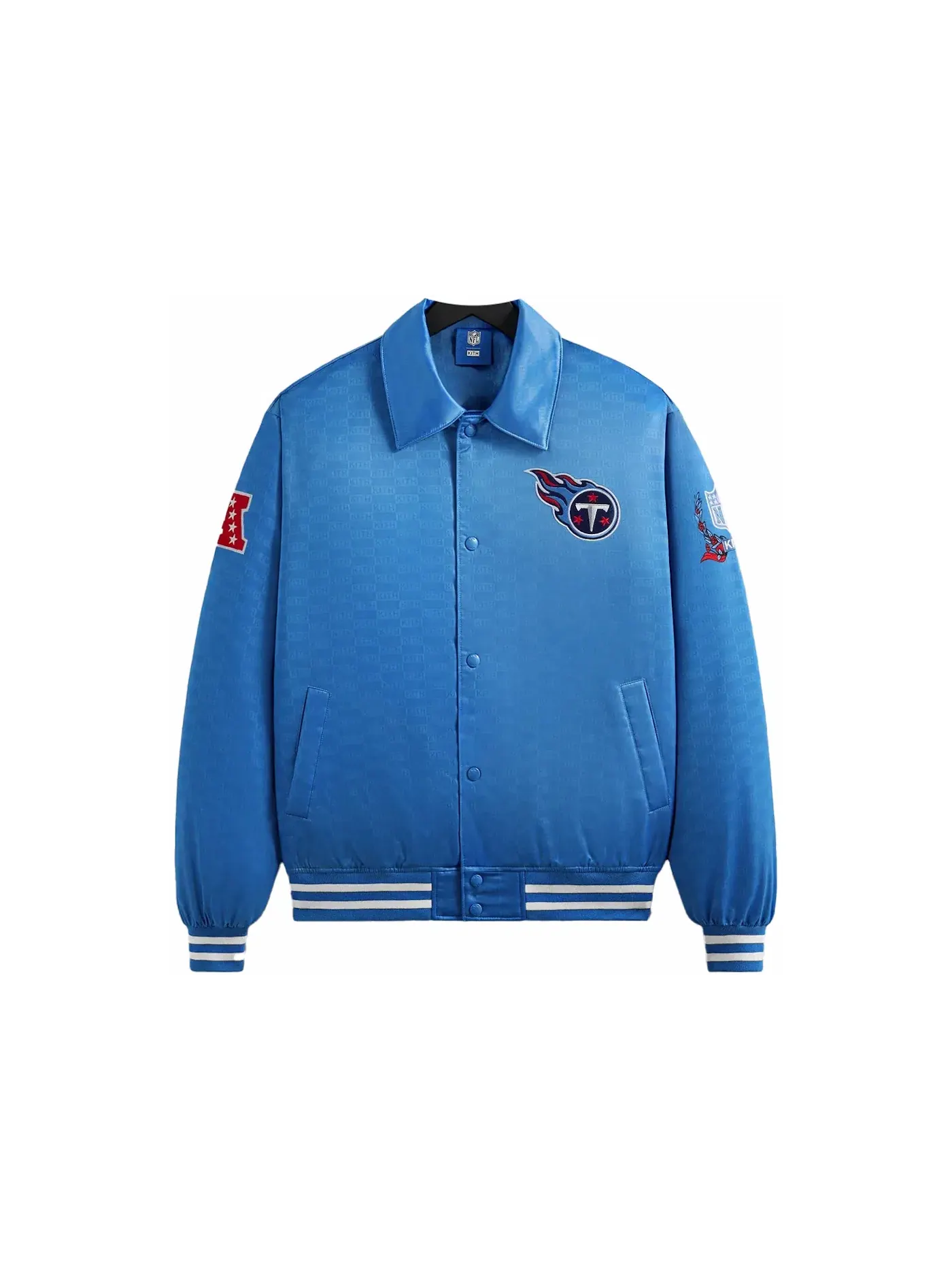 Мужская куртка-бомбер из сатина с принтом Kith x NFL Titans, Ato — изображение 1 из 2