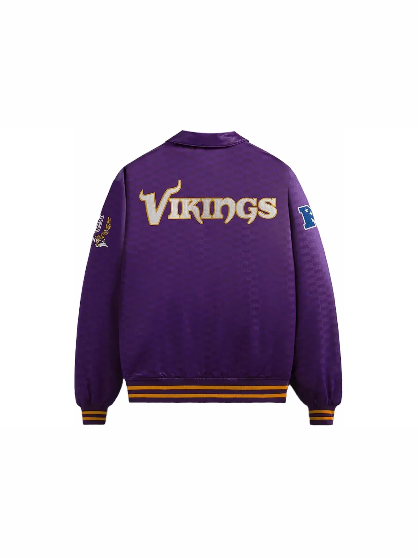 Мужская куртка-бомбер из сатина Kith x NFL Vikings Satin Bomber Jacket Cover, Cover — изображение 2 из 2