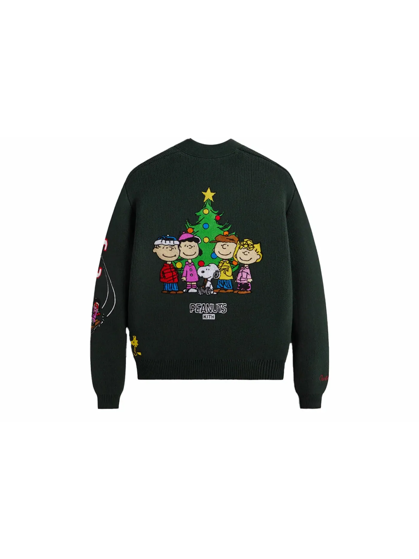 Мужской кардиган вязаный с вышивкой Kith x Peanuts Holiday Cardigan Kith, Stadium — изображение 2 из 2
