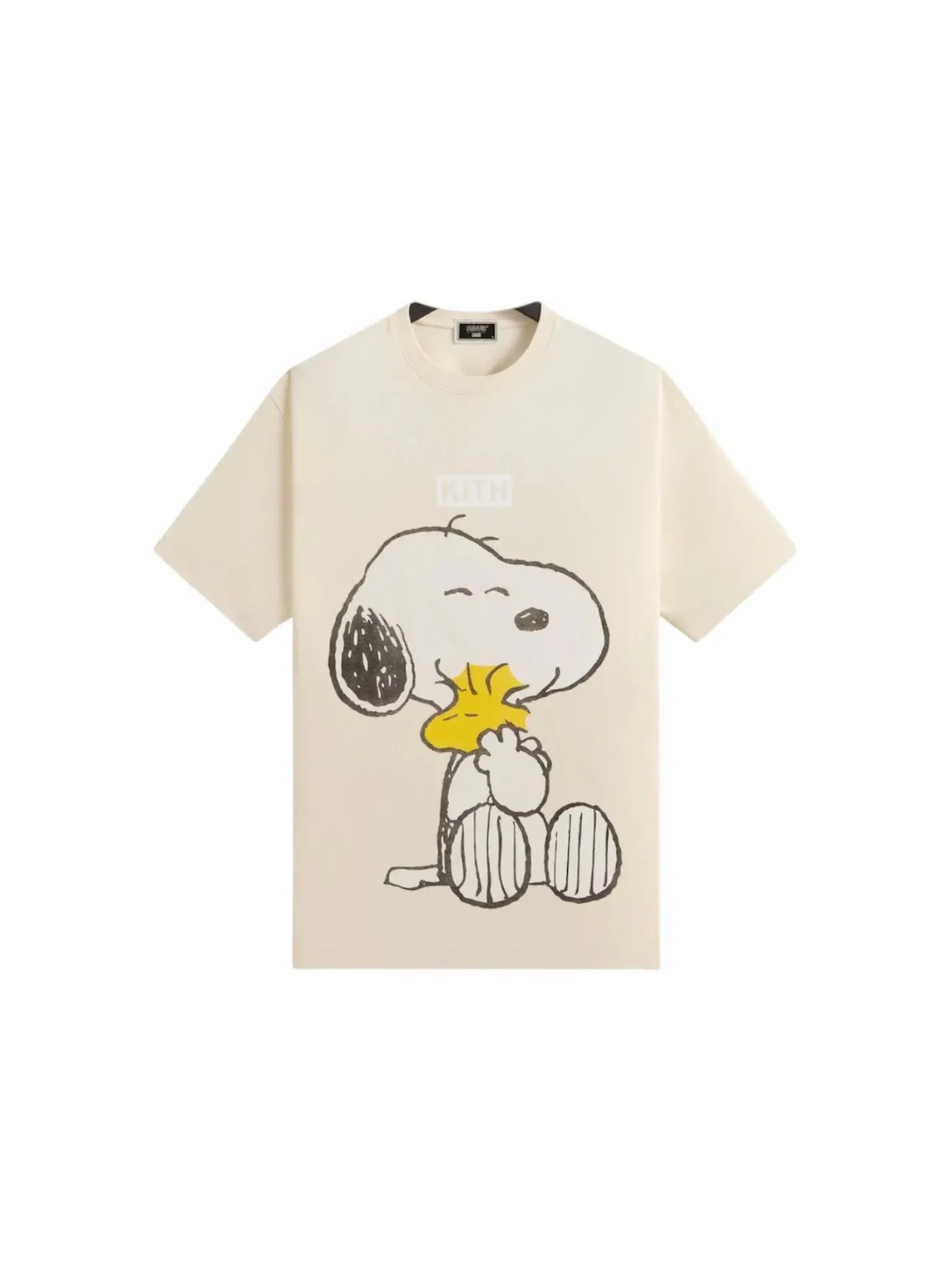 Мужская футболка с принтом Kith x Peanuts Hug Vintage Tee Kith, Sandrift — изображение 1 из 2