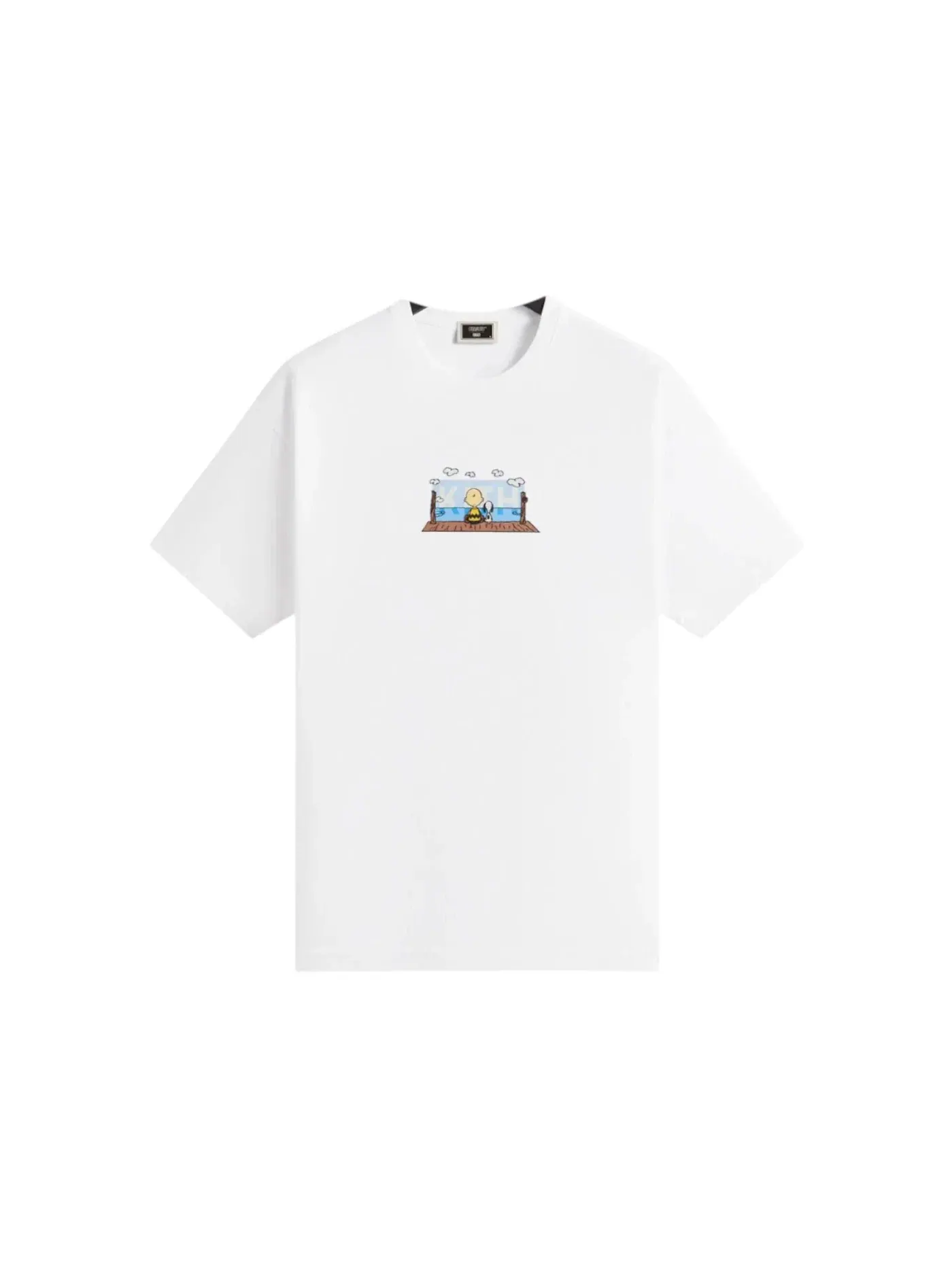 Мужская футболка с принтом Kith x Peanuts Ocean View Classic Logo Tee — изображение 1 из 2, белый