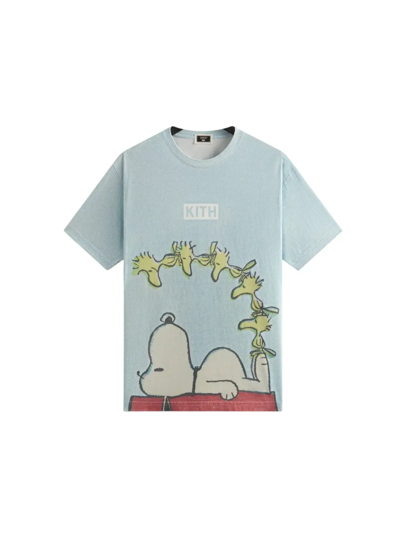 Мужская футболка с принтом Kith x Peanuts Woodstock Doghouse Comic Vintage Tee Kith — изображение 1 из 2, блестящий