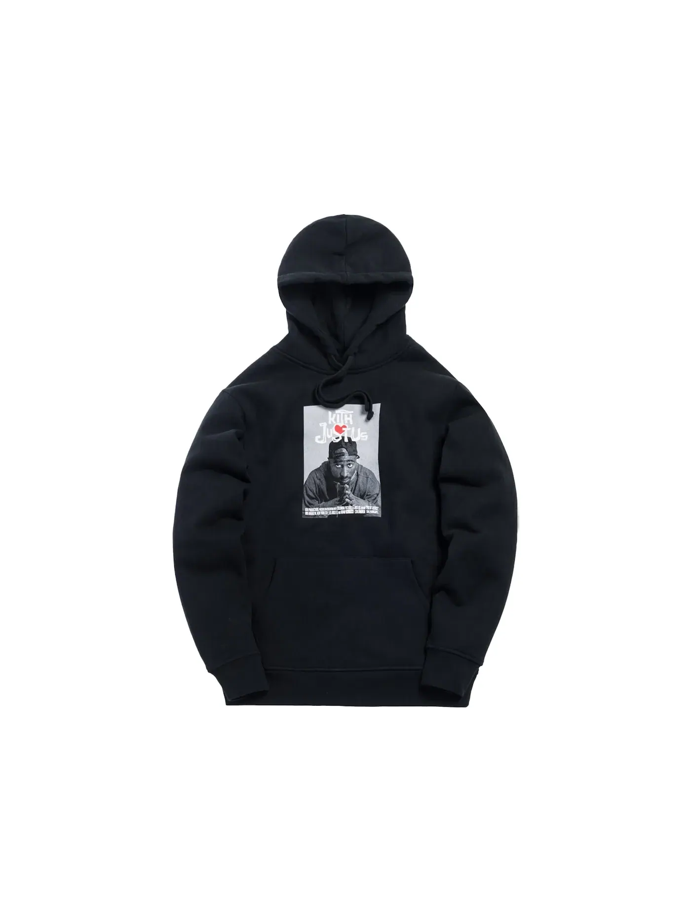 Мужской худи с принтом Kith x Poetic Justice Hoodie Black — изображение 1 из 1