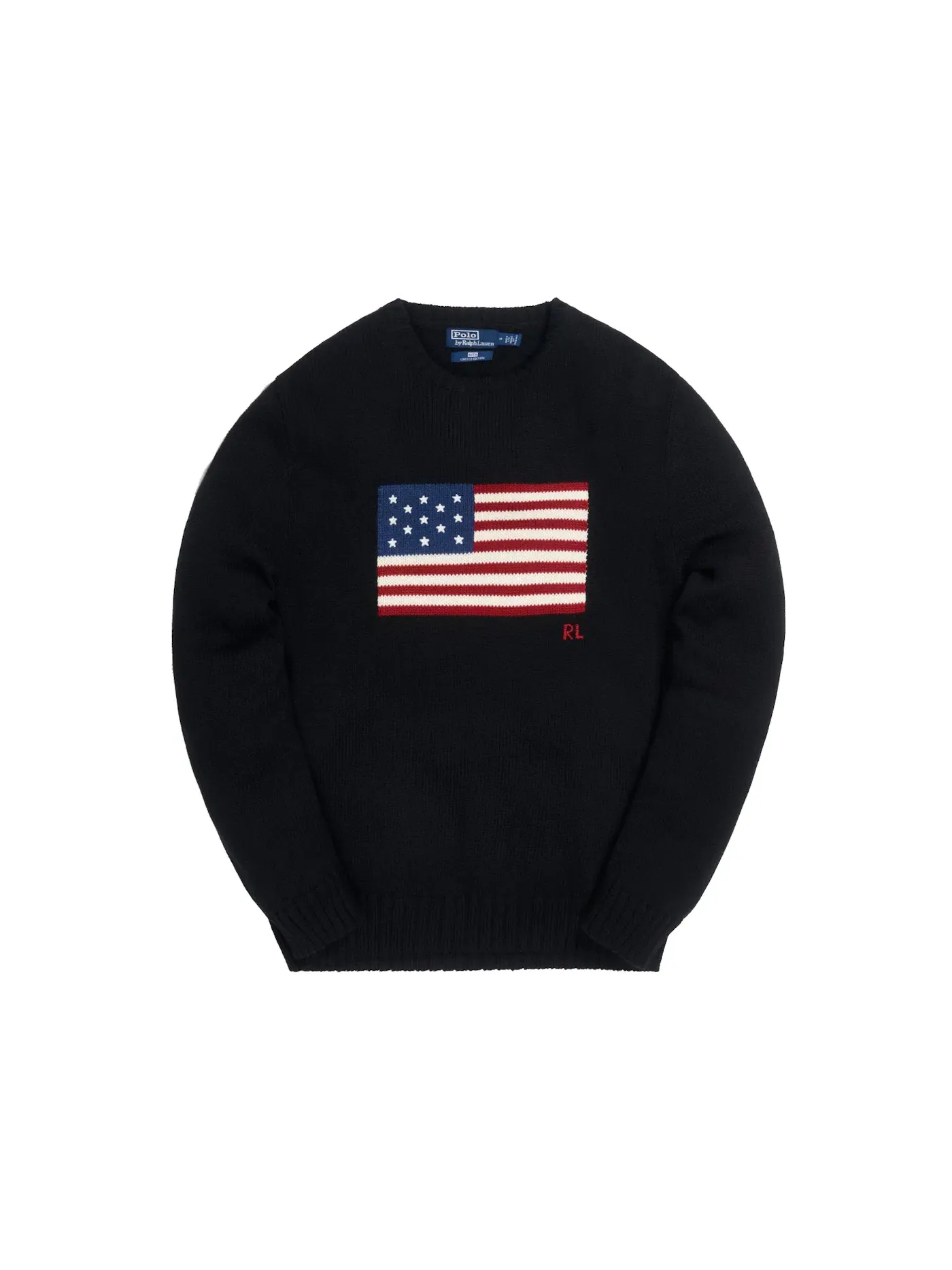 Мужской свитшот хлопковый с принтом Crewneck Kith — изображение 1 из 2, черный
