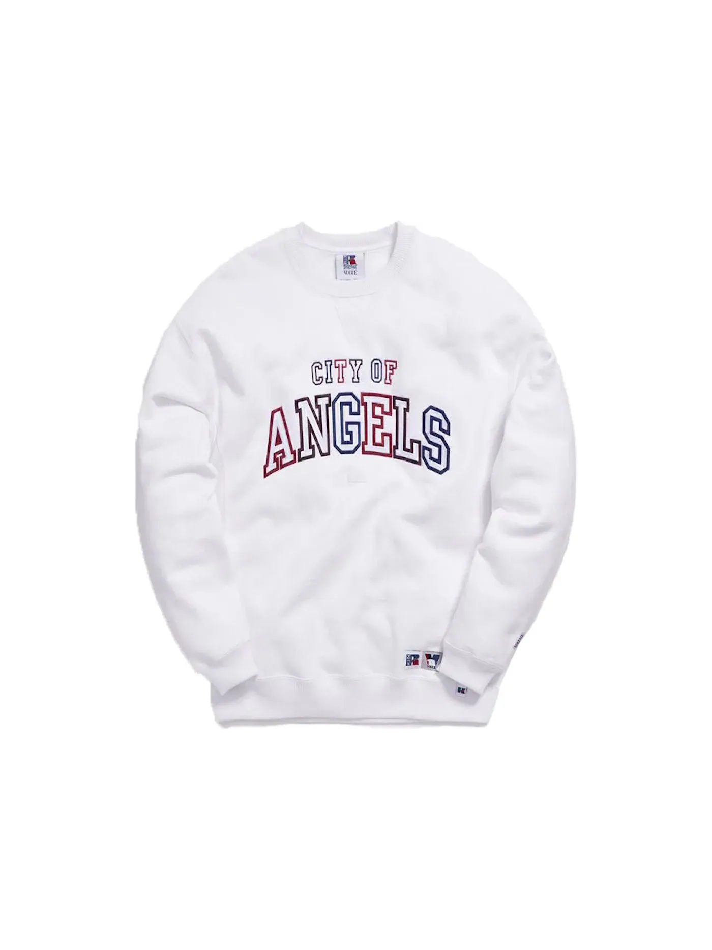 Мужской свитшот с принтом Kith x Russell Athletic x Vogue Los Angeles Crewneck — изображение 1 из 1, белый