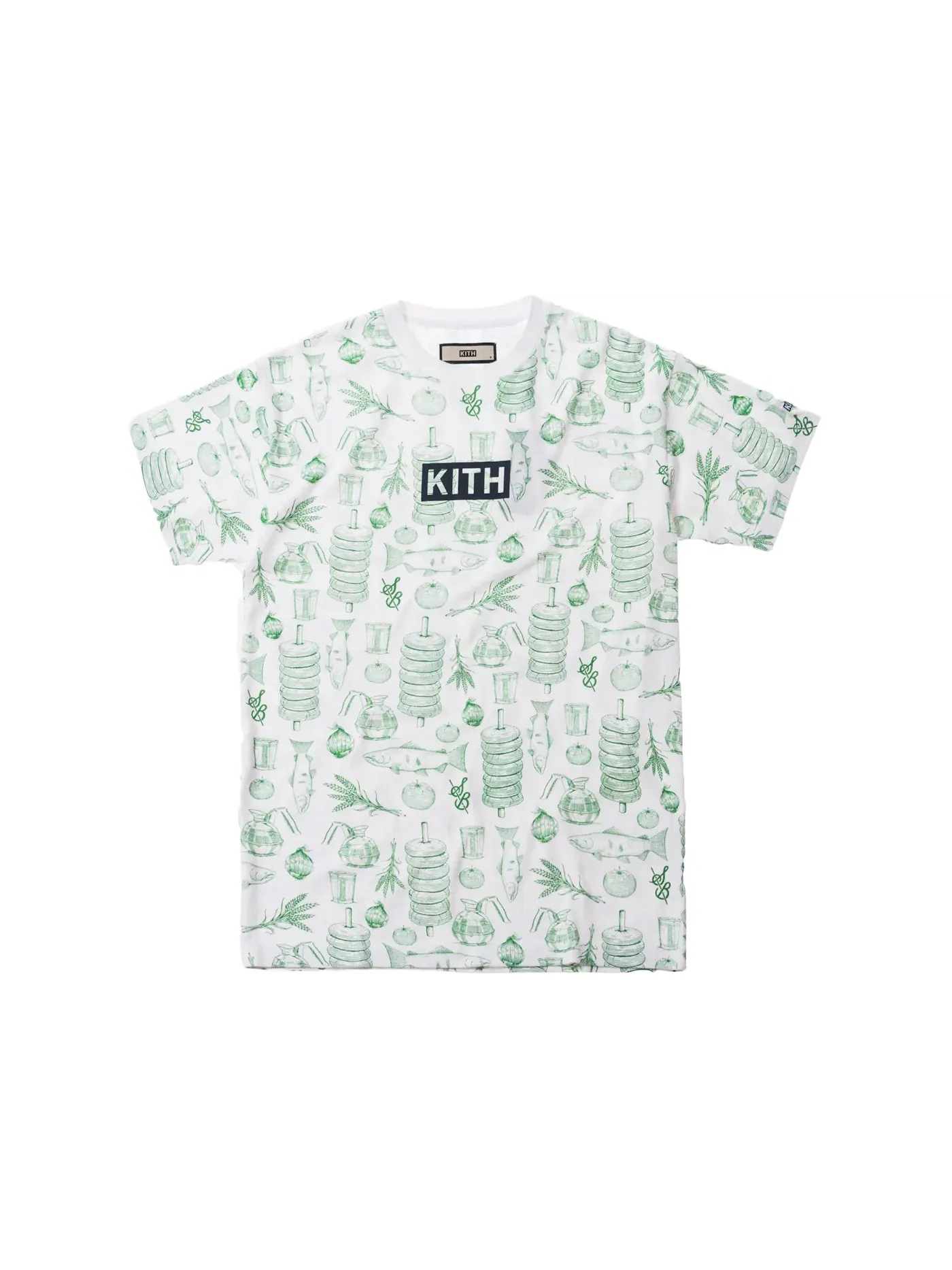 Мужская футболка Kith x Sadelles All Over Tee — изображение 1 из 2, белый