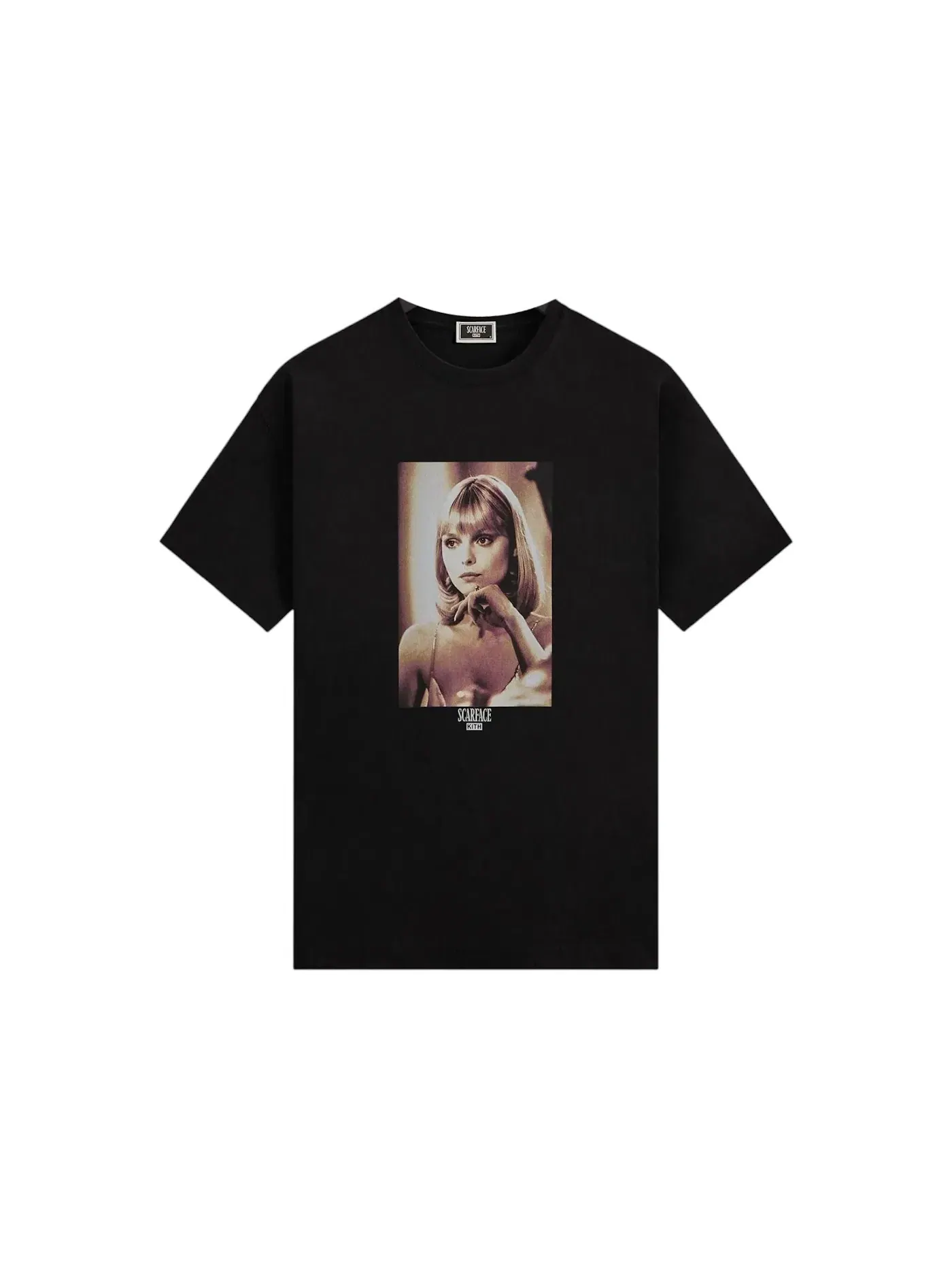 Мужская футболка с принтом Kith x Scarface Elvira Portrait Tee — изображение 1 из 2, черный
