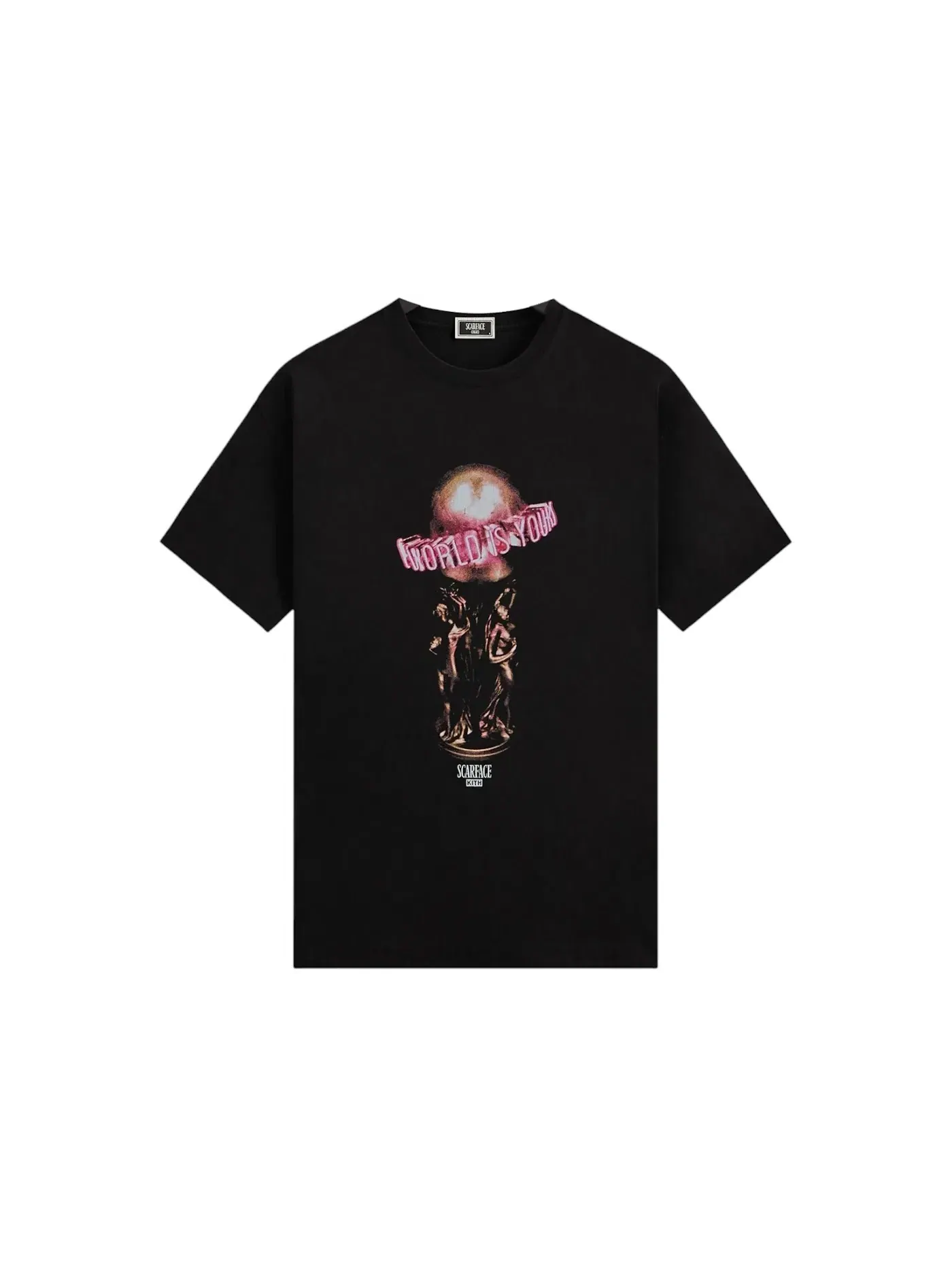 Мужская футболка с принтом The World Is Yours Tee Kith — изображение 1 из 2, черный