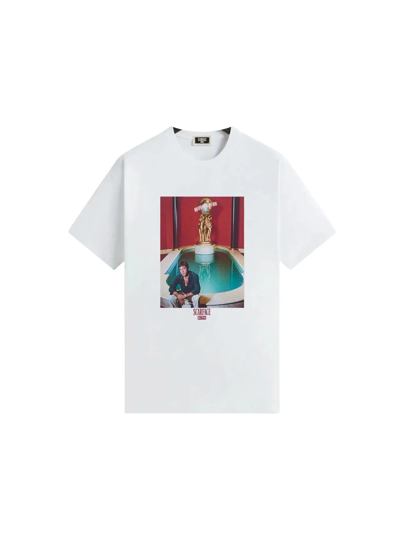 Мужская футболка с принтом Kith x Scarface Tony Fountain Tee Kith — изображение 1 из 2, белый