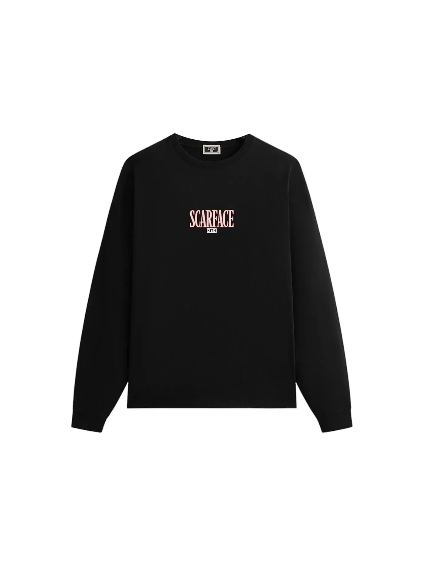 Мужская футболка с длинным рукавом с принтом Tee Kith — изображение 1 из 2, черный