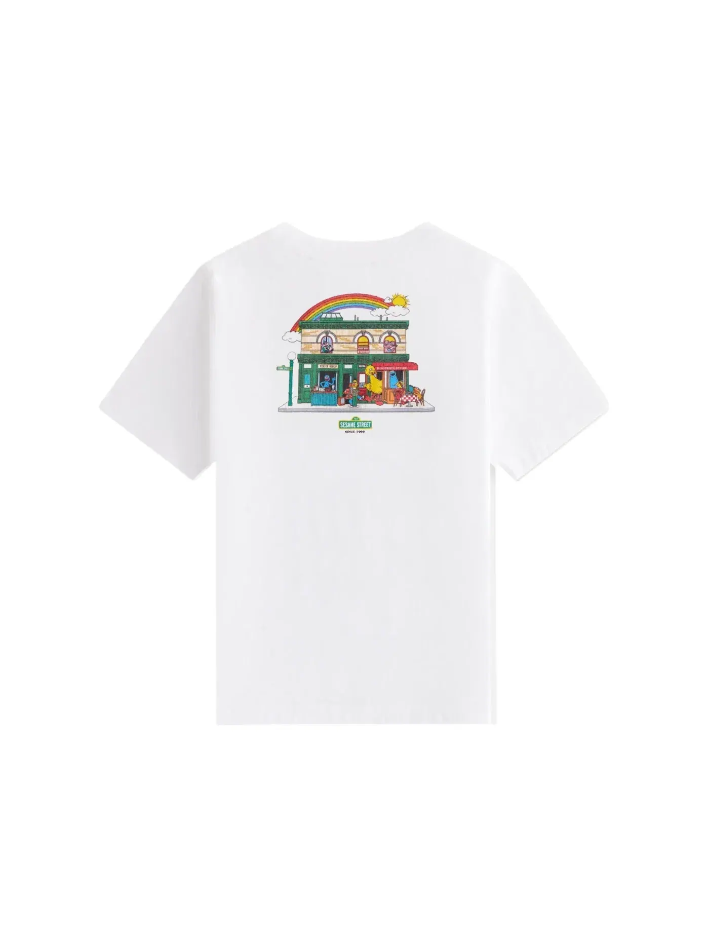 Детская футболка с принтом Kith x Sesame Street Kids Store Tee White — изображение 2 из 2, белый